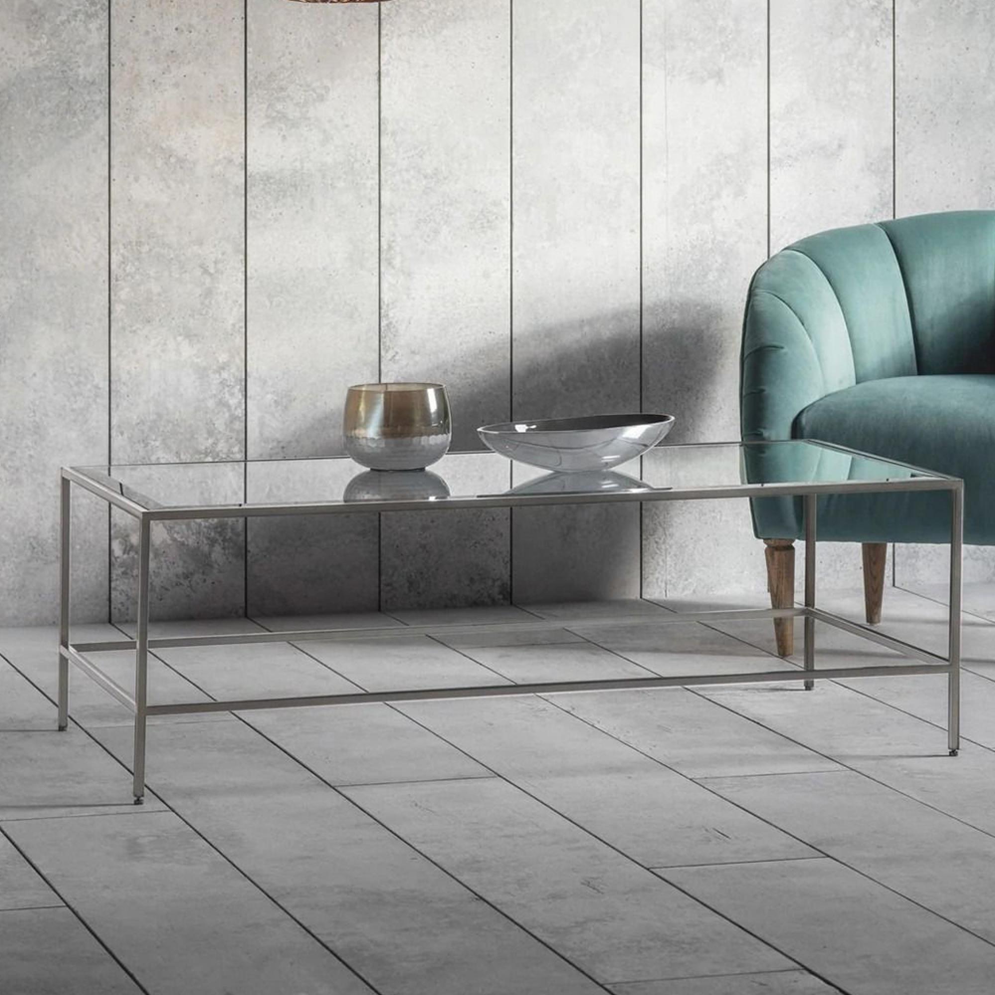 Clearance - Rothbury Coffee Table - Glass and Chrome - FSS13229