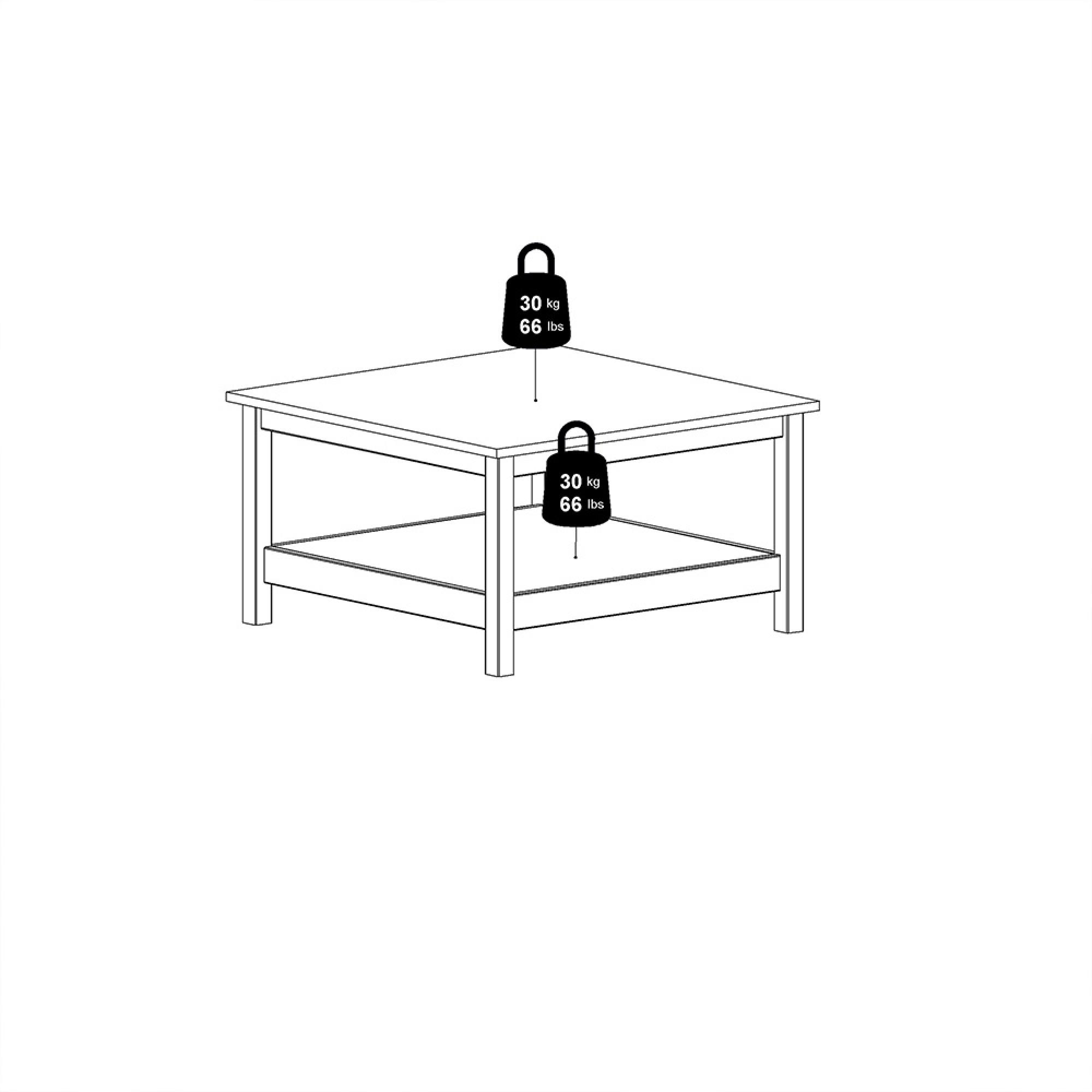 Barcelona Coffee Table - Square - White