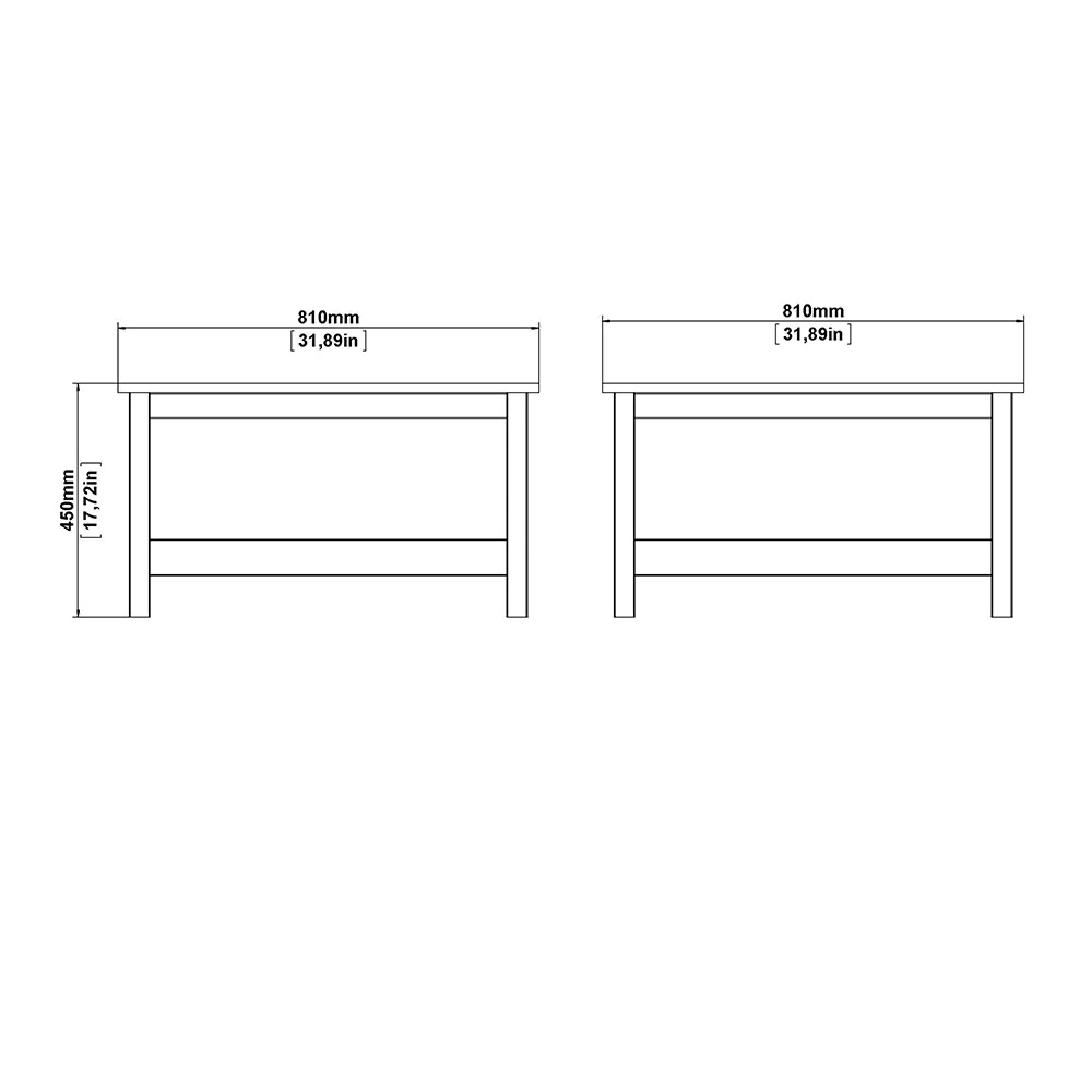 Barcelona Coffee Table - Square - White