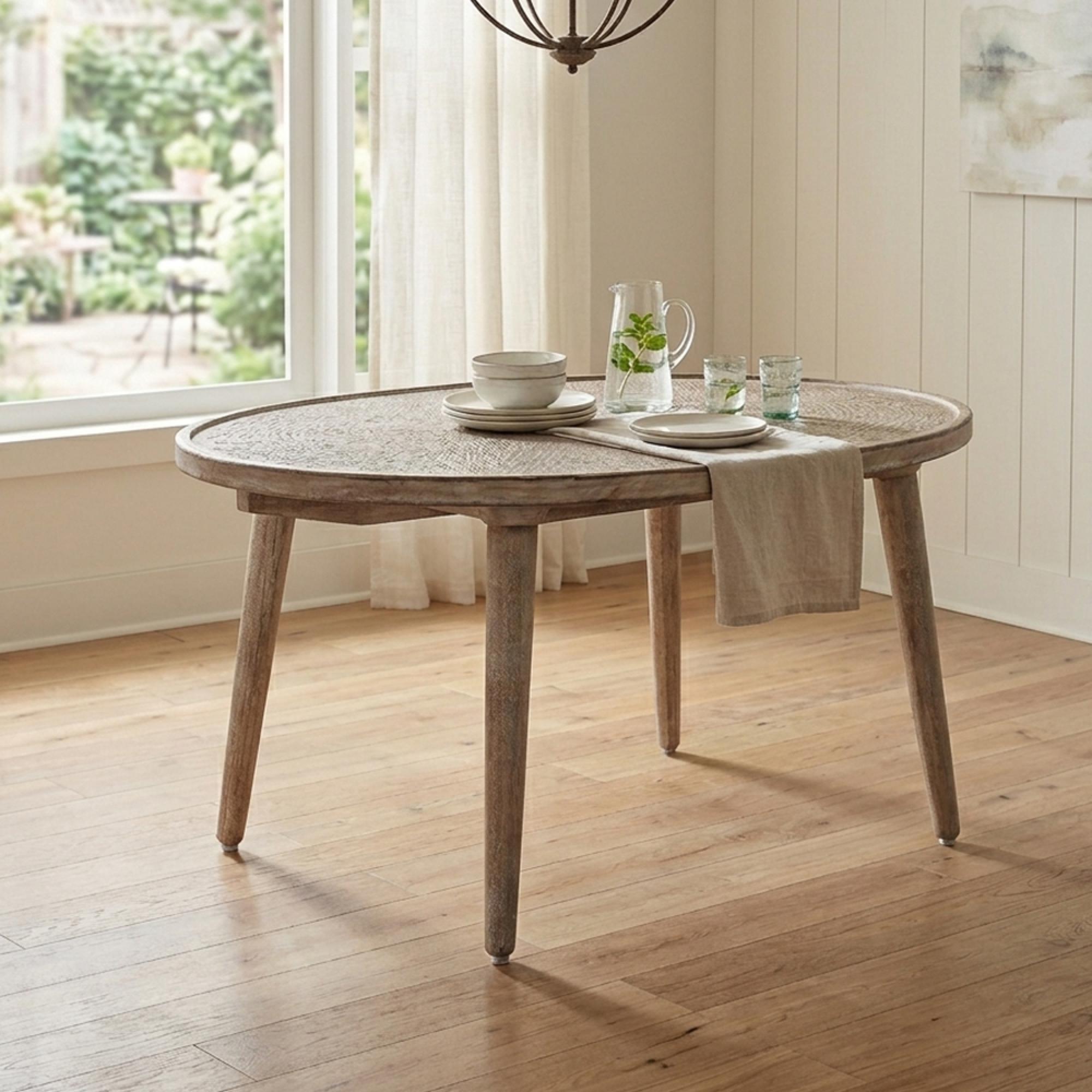 Clearance - Agra Coffee Table - Round - Grey Copper - A625