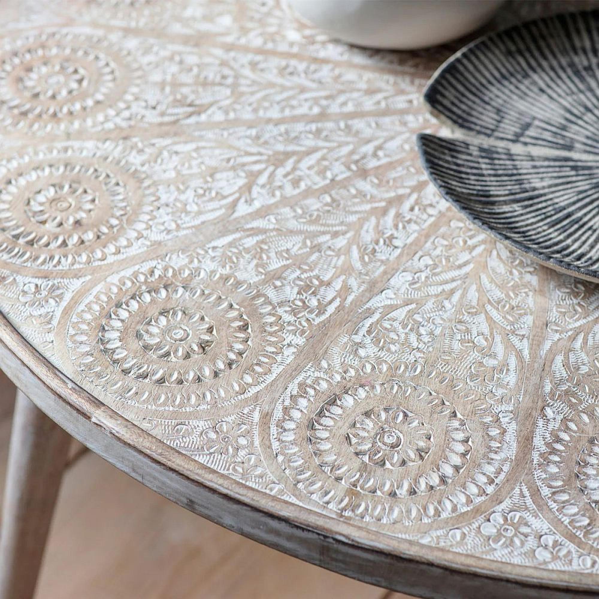 Clearance - Agra Coffee Table - Round - Grey Copper - A625