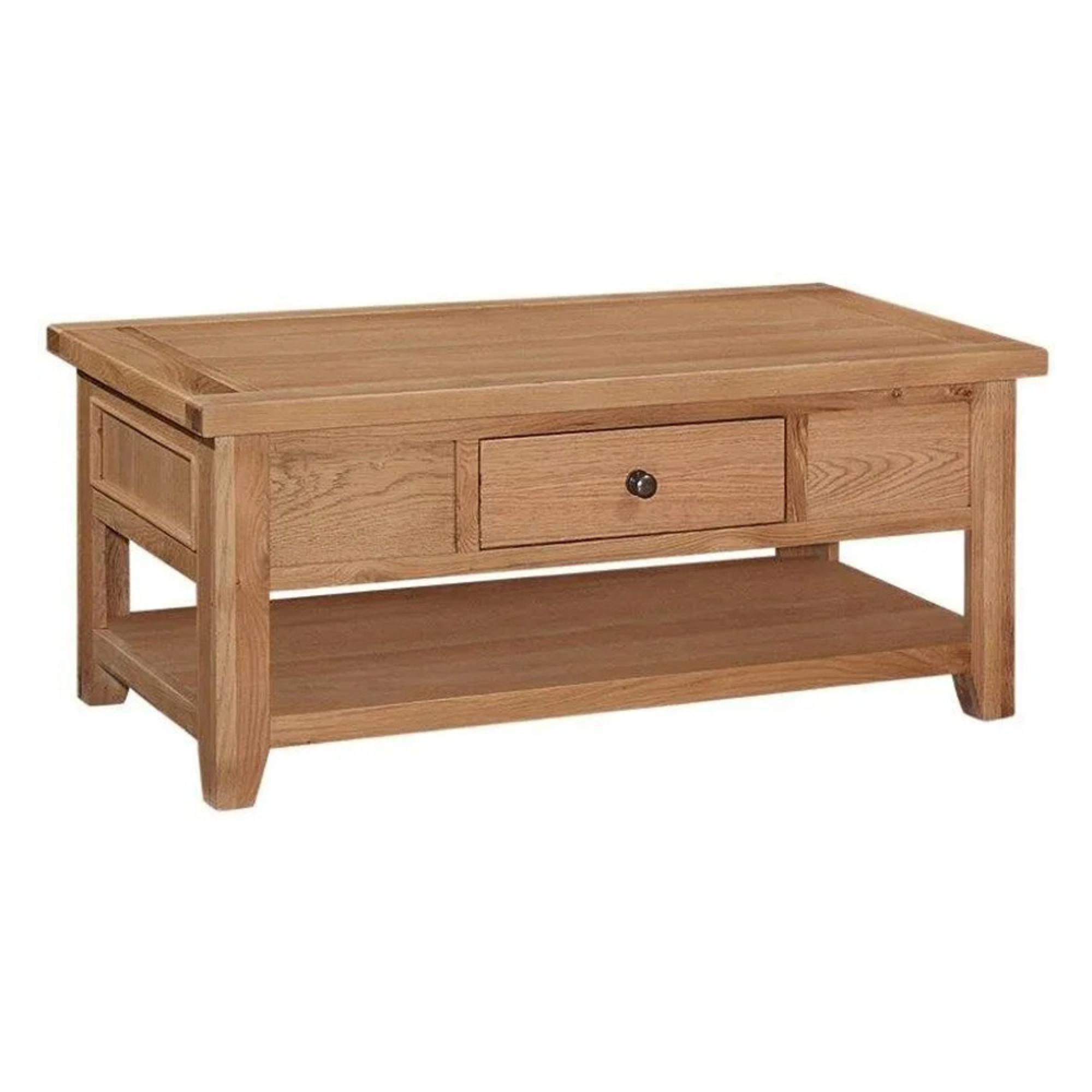 Appleby Coffee Table - 1 Drawer - Oak