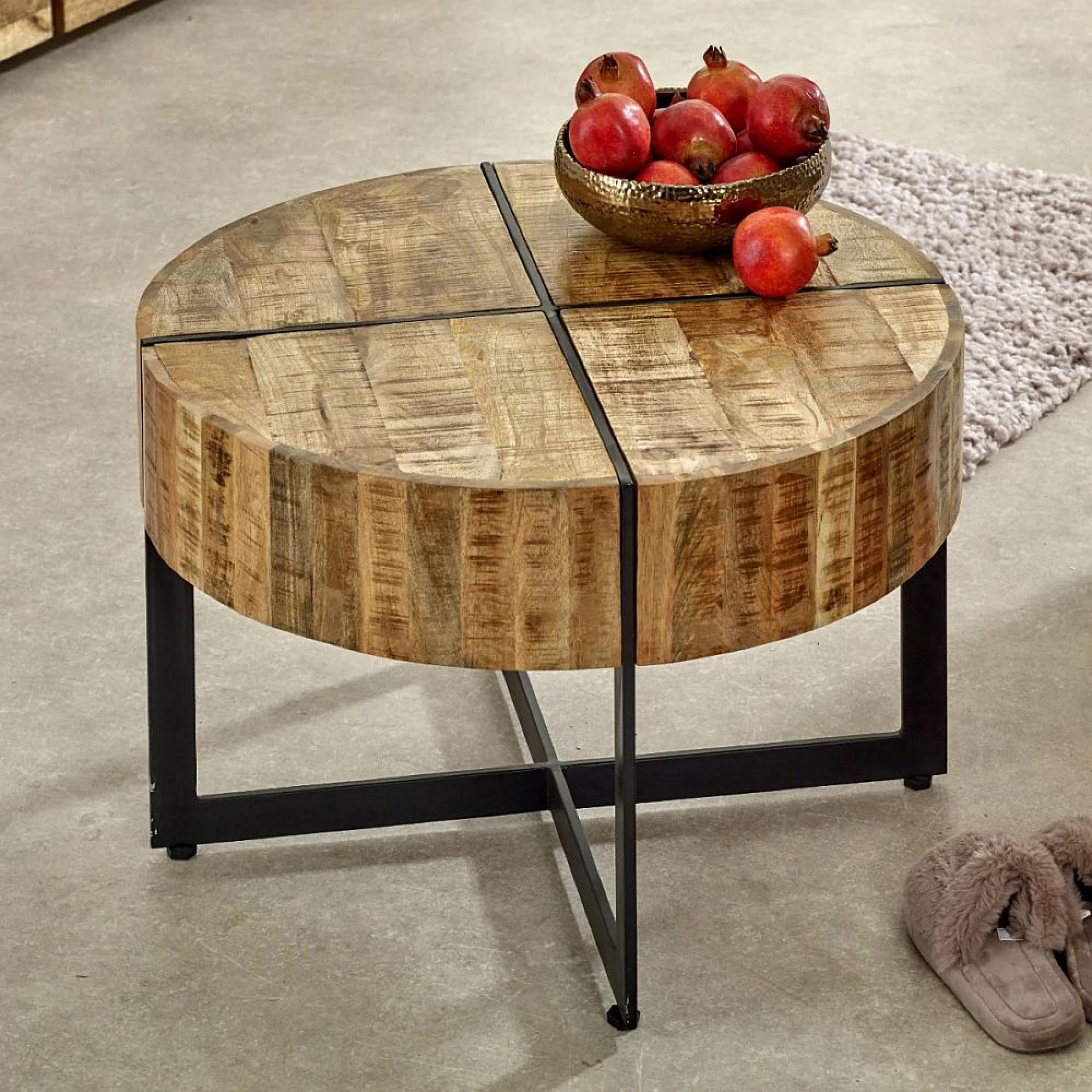 Surrey Coffee Table - Round - 70cm - Solid Mango Wood
