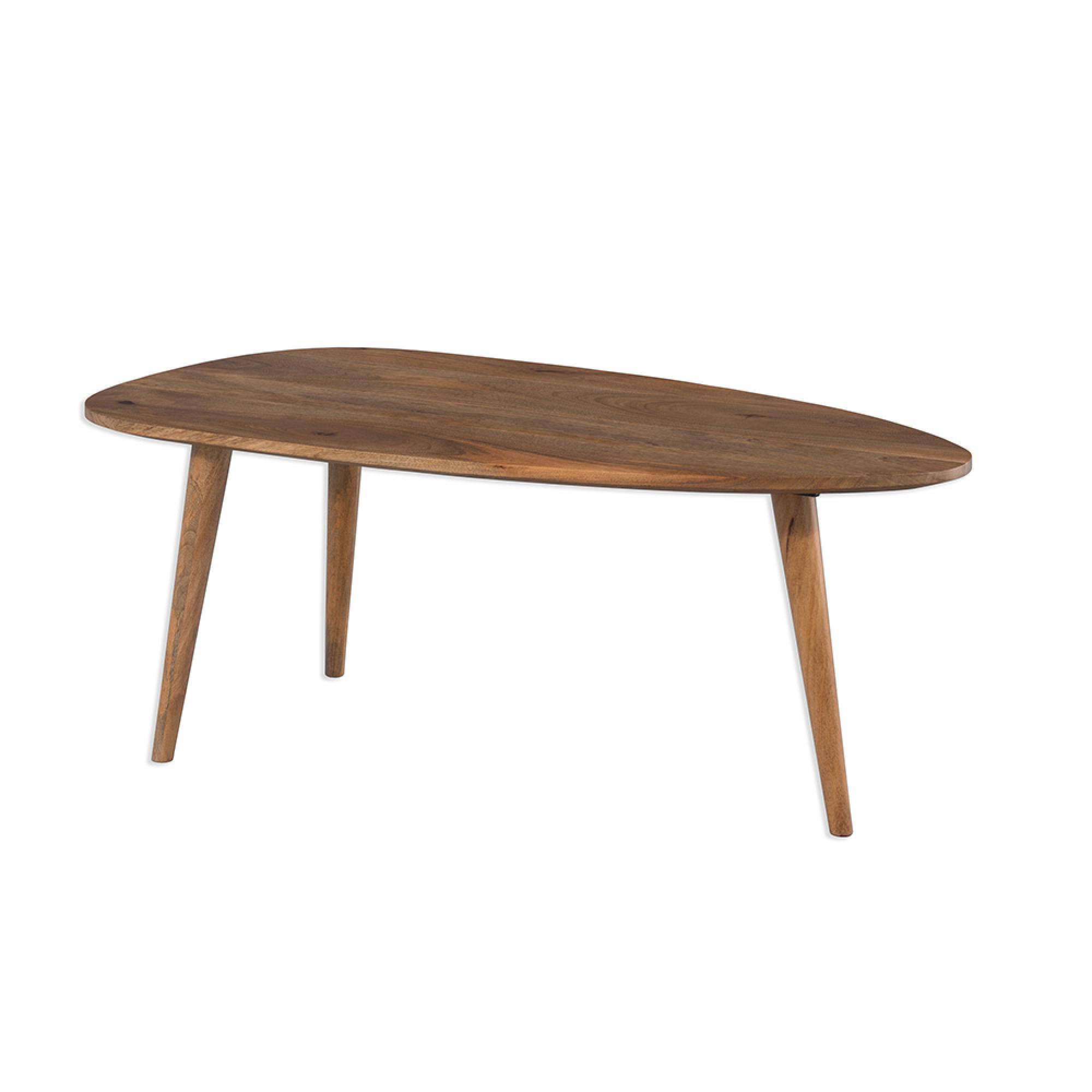 Surya Century Coffee Table - Triangular - Solid Mango Wood