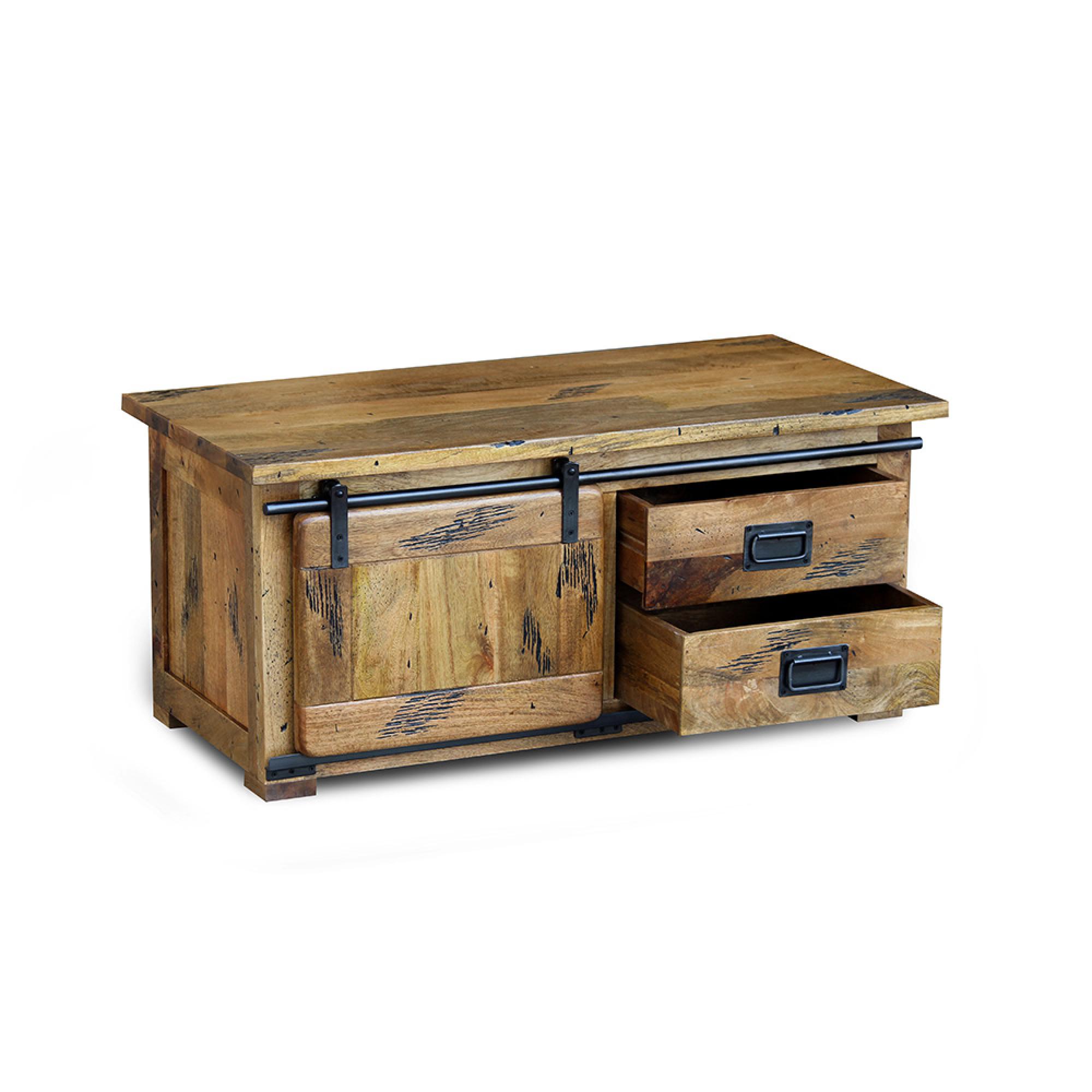 Raipur Works Coffee Table - 110cm - Industrial Style Wooden