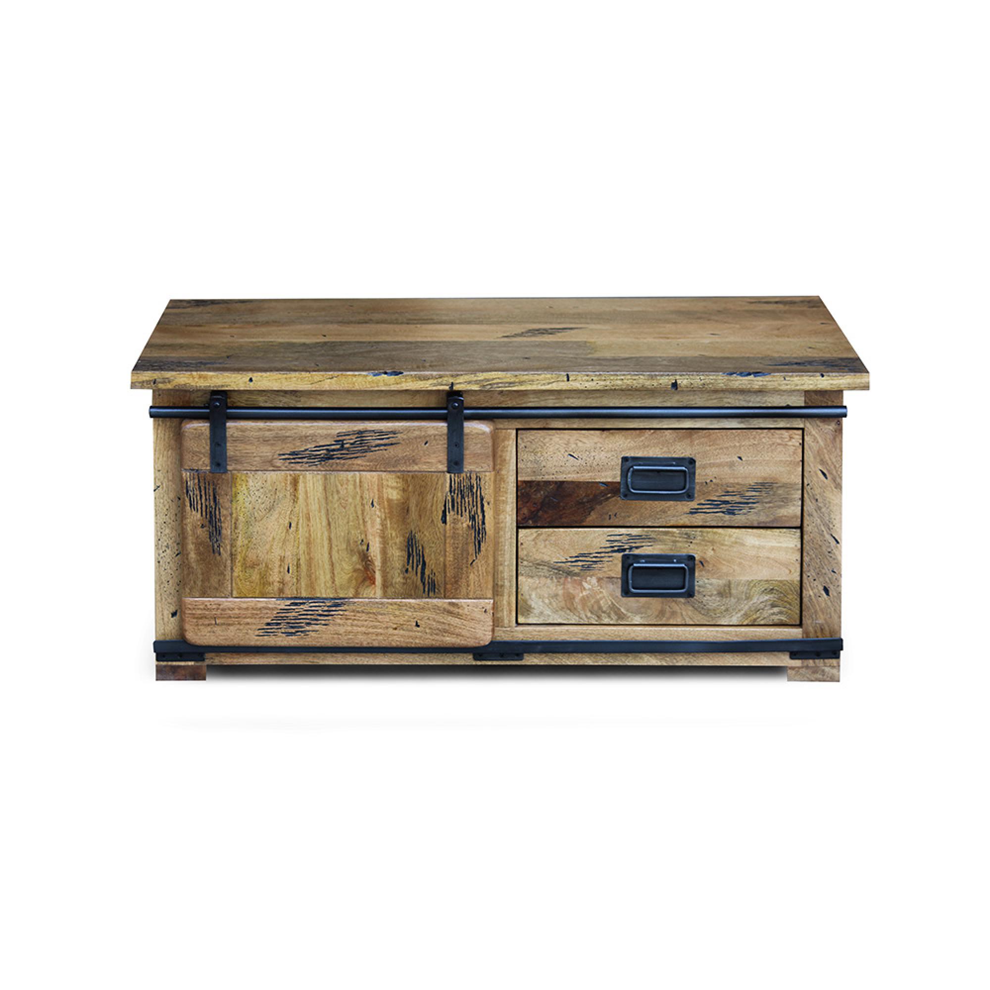 Raipur Works Coffee Table - 110cm - Industrial Style Wooden