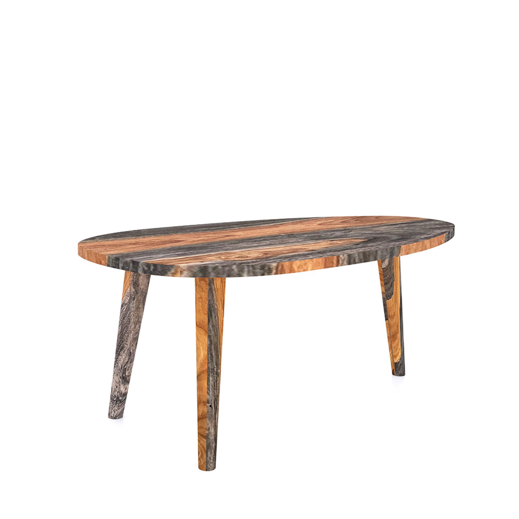 Goa Coffee Table - Triangular - Dark Sheesham Wood