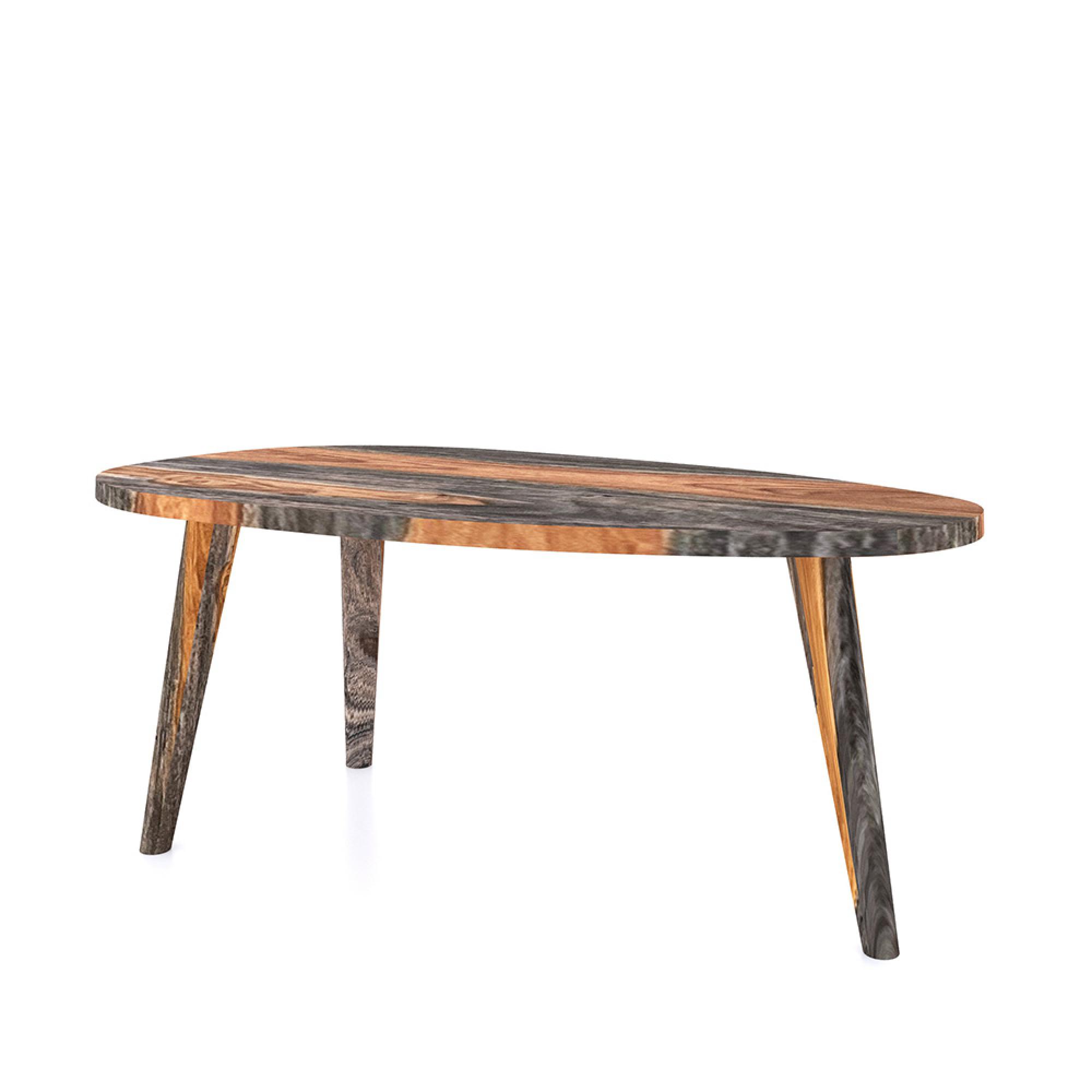 Goa Coffee Table - Triangular - Dark Sheesham Wood