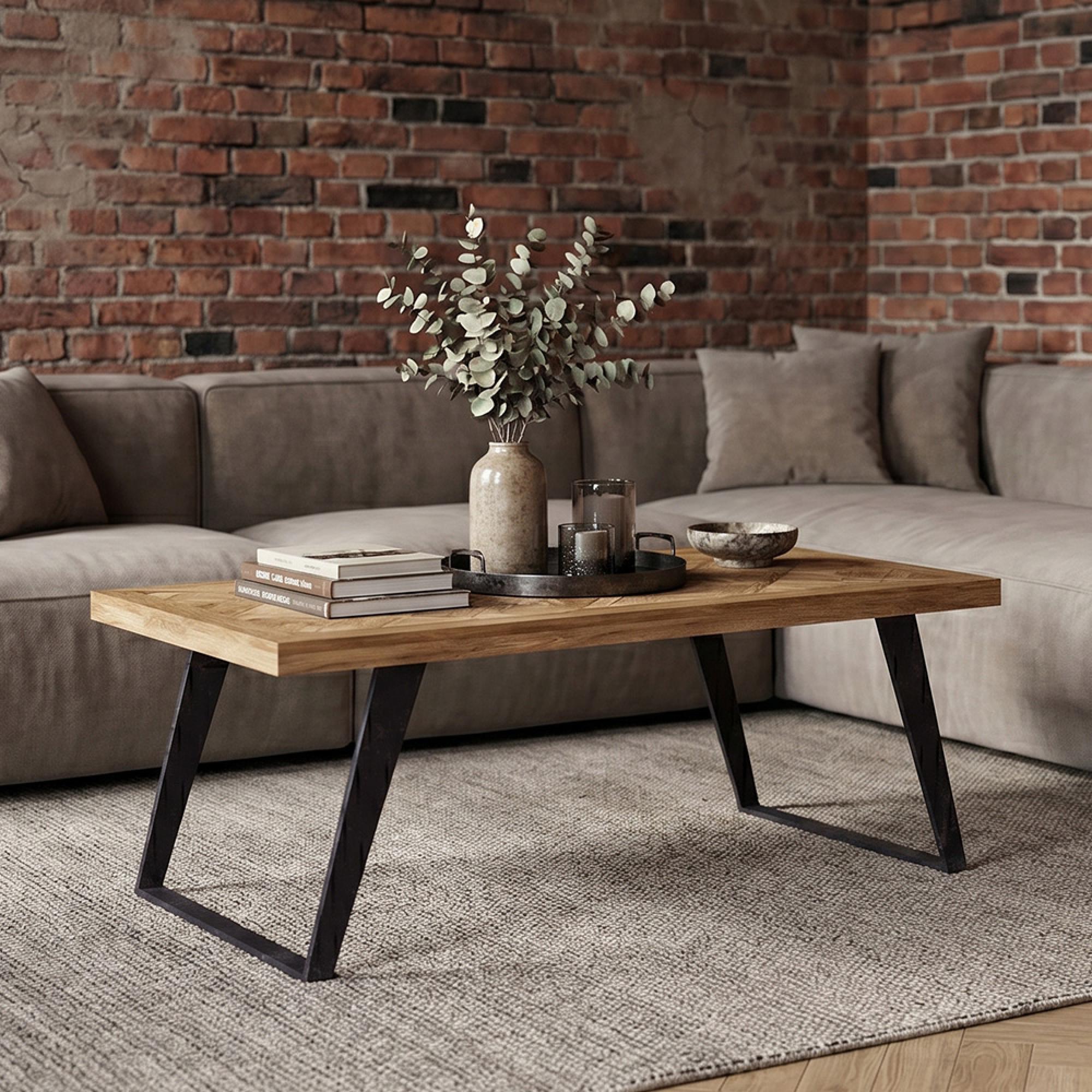 Agra Coffee Table - 110cm - Parquet