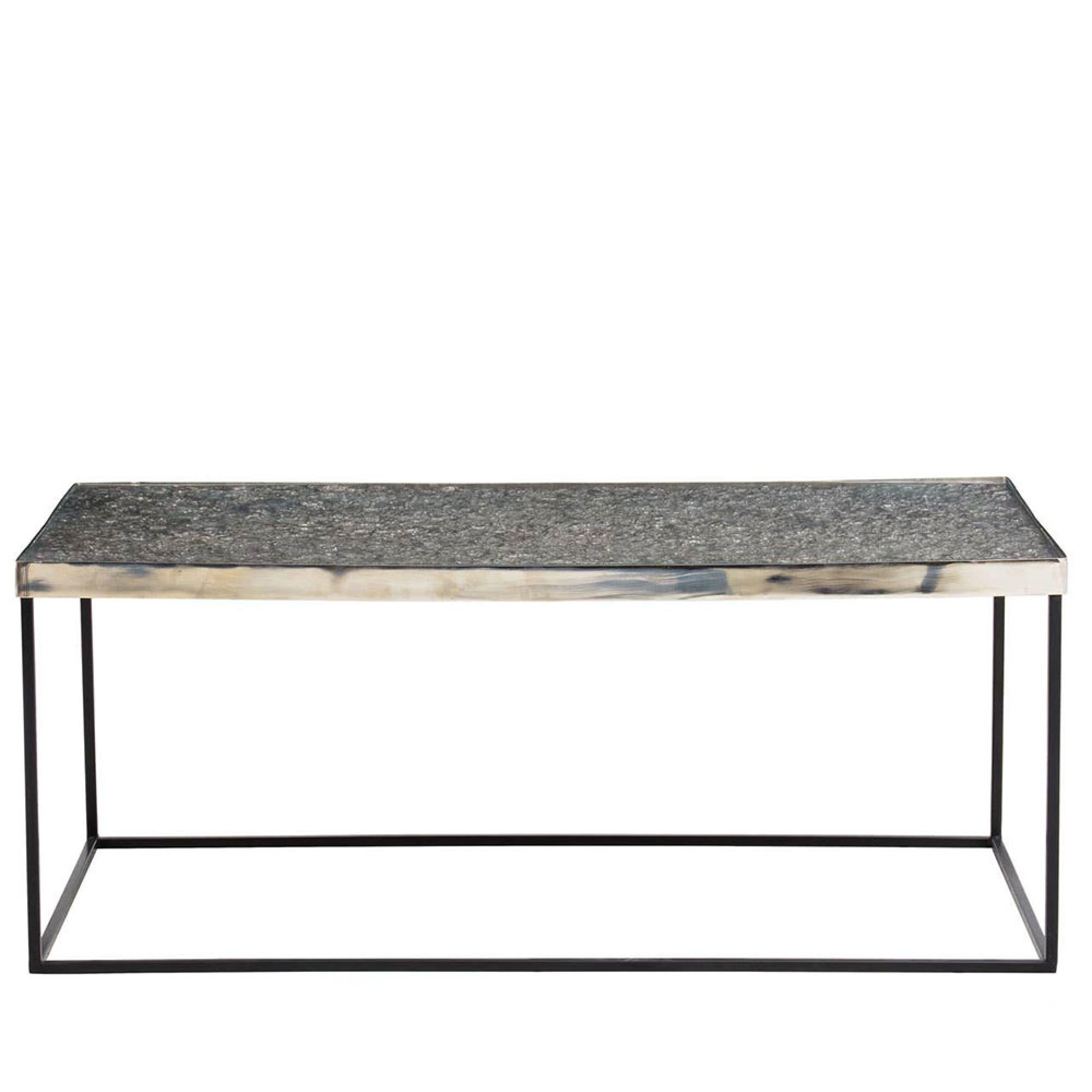 Akola Coffee Table - Glass and Silver