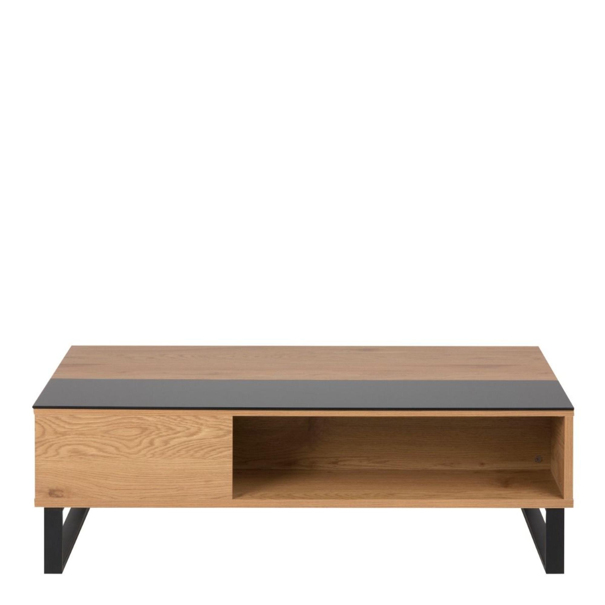 Azalea Coffee Table - Lift Up - Black and Oak