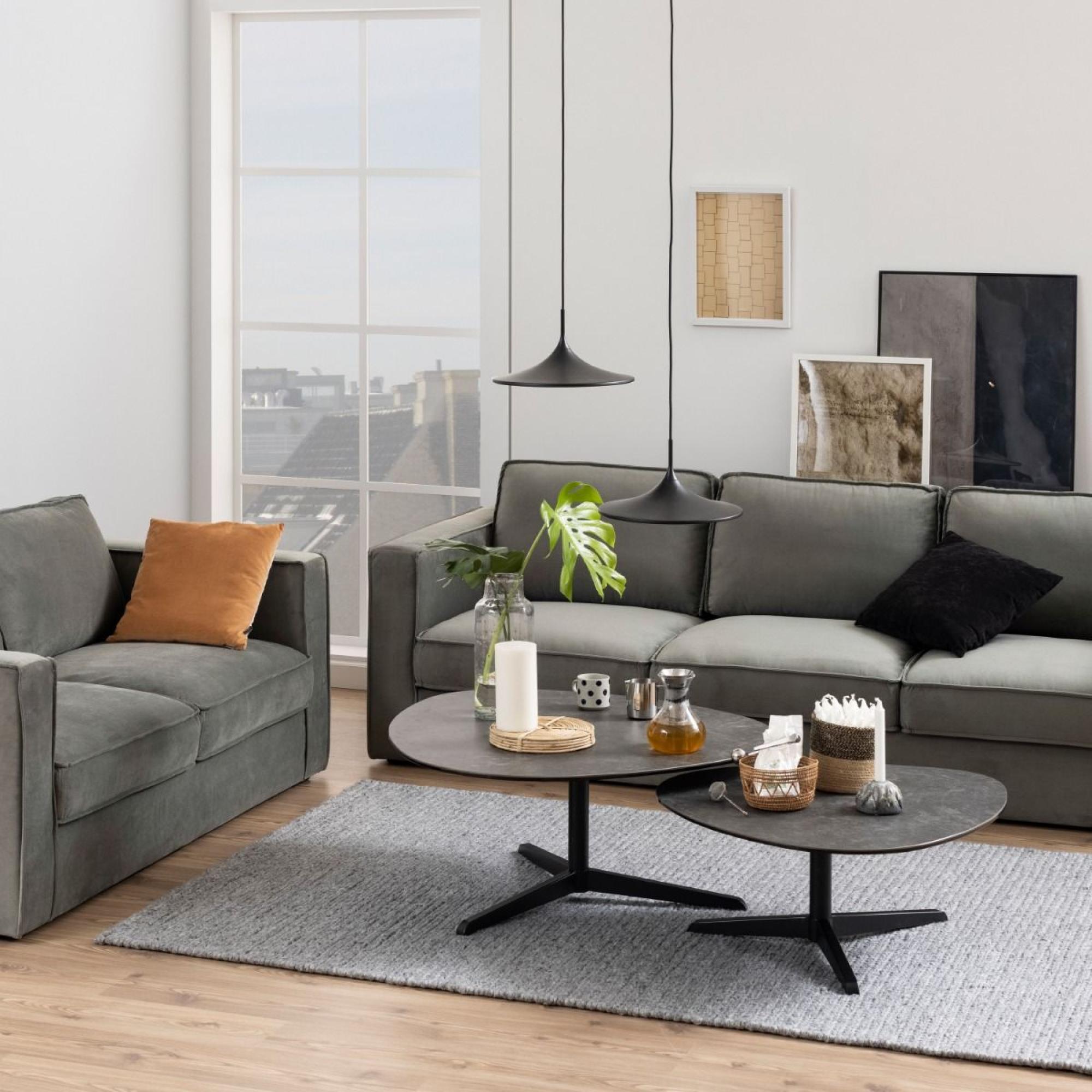 Barnsley Coffee Table - Black Ceramic