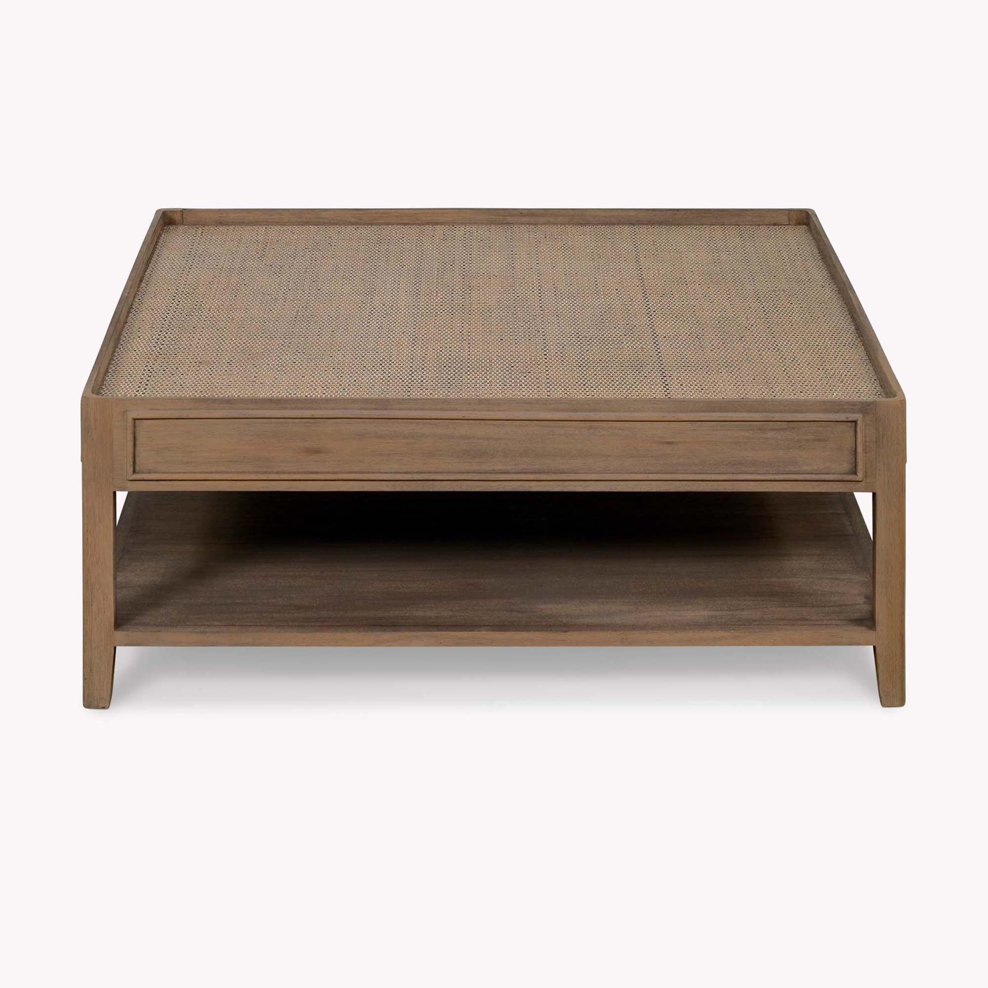 Chesterton Coffee Table Square Natural Rattan