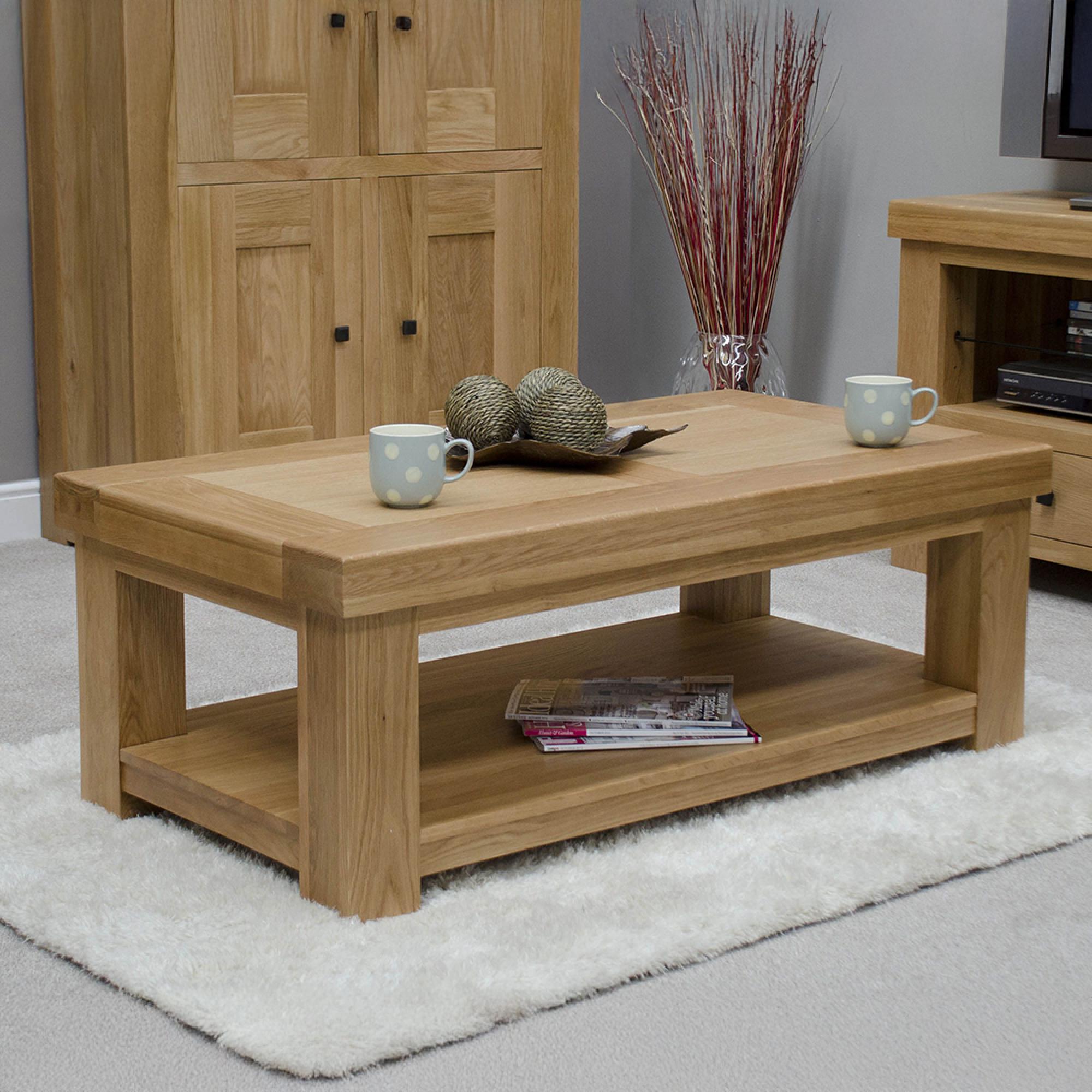 Chunky Coffee Table - Oak