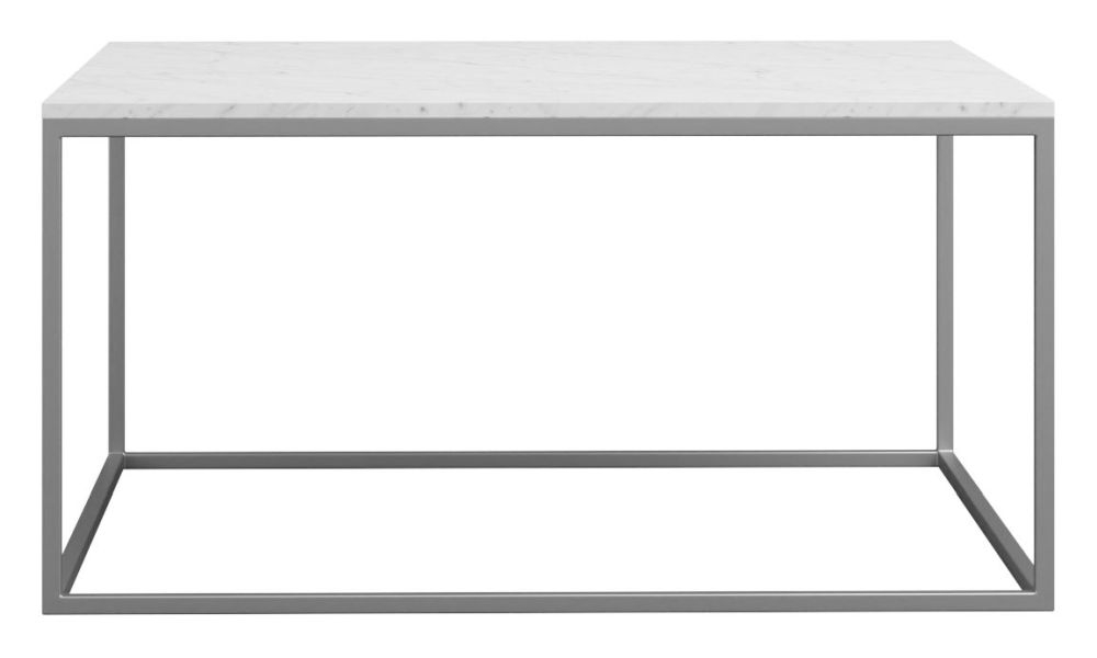 Halifax Square Coffee Table - White Marble