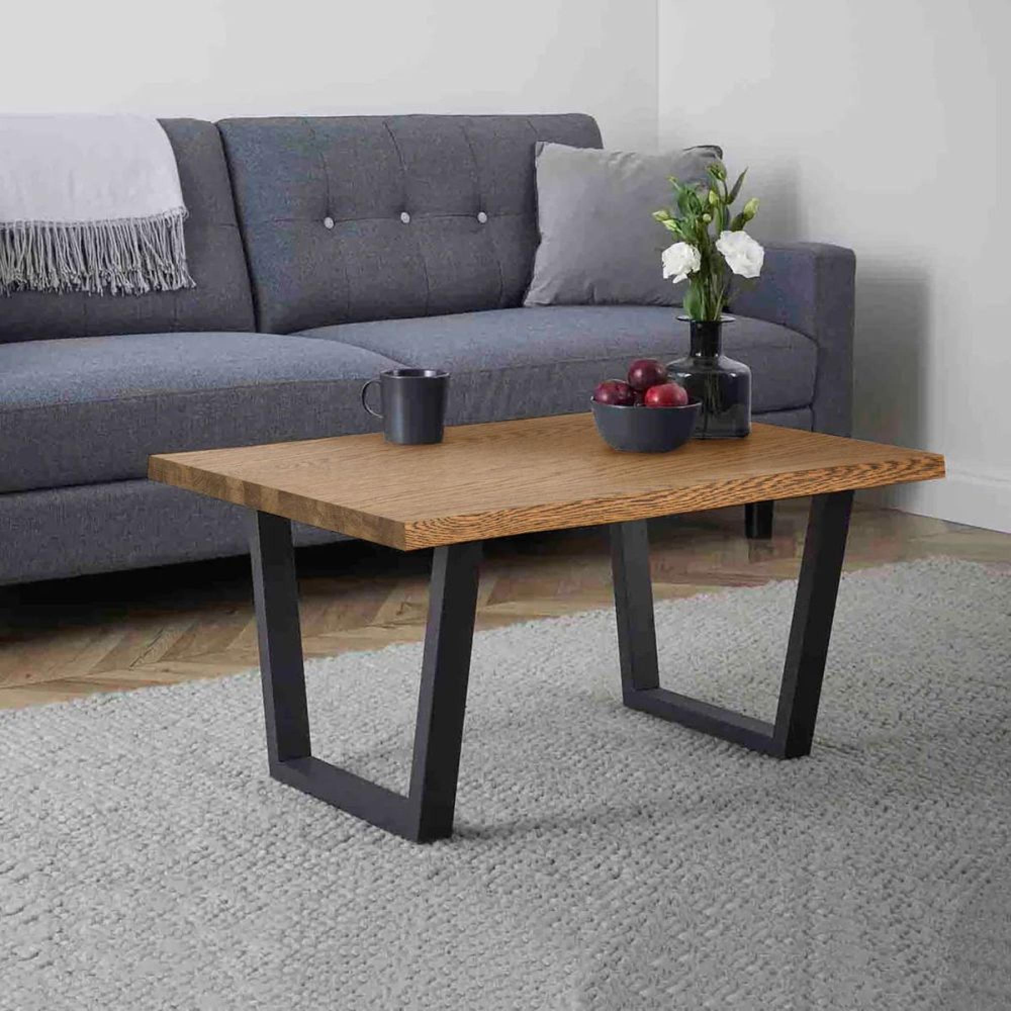 Jersey Coffee Table - Industrial Style - Oak