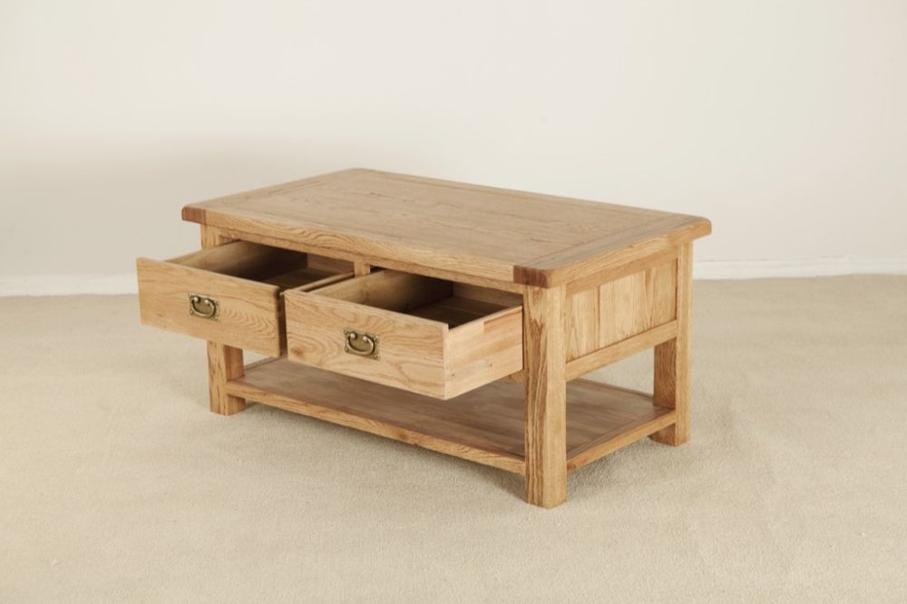 Kent Oak Storage Coffee Table