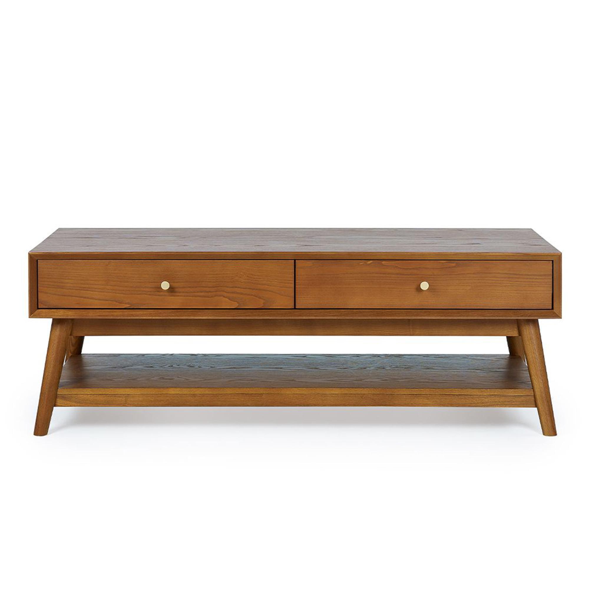 Lowry Coffee Table - 120cm - Cherry Wood - Retro Style