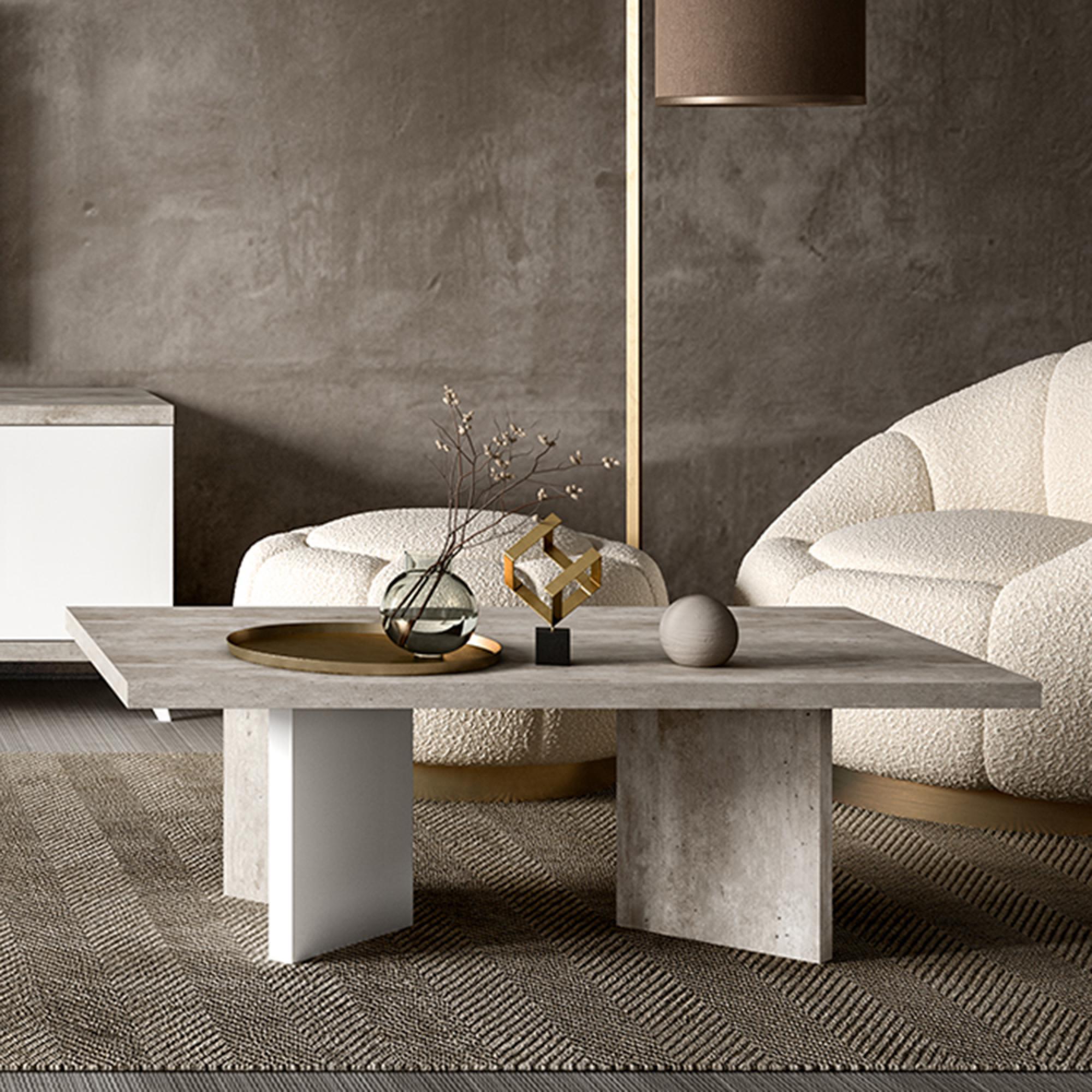 Modern Treviso Coffee Table - White