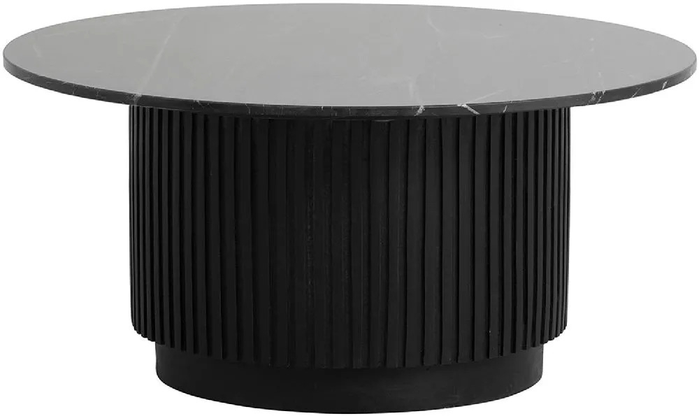 Erie Black Marble Large Round Coffee Table