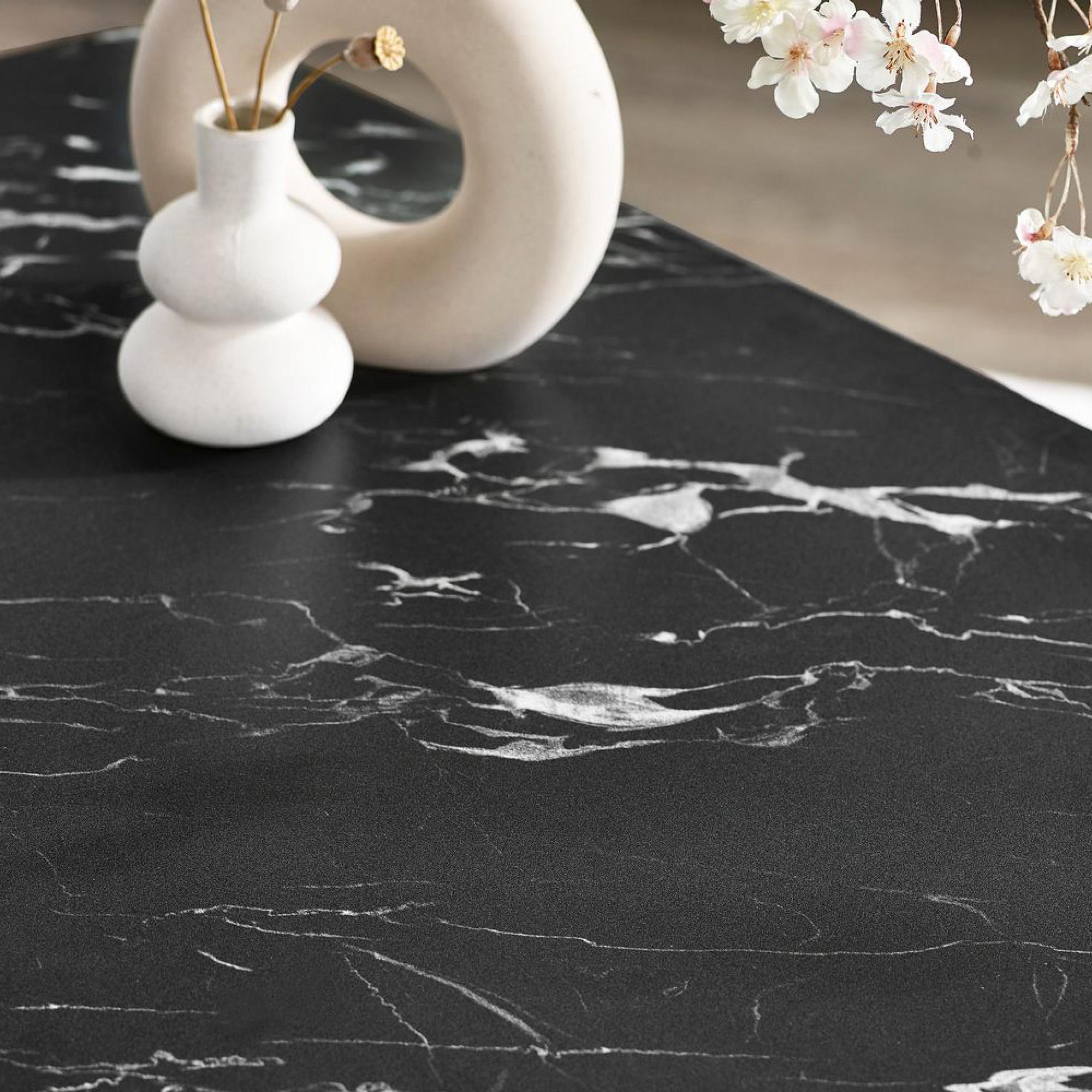 Olympus Coffee Table - 60cm - Black Marble Effect