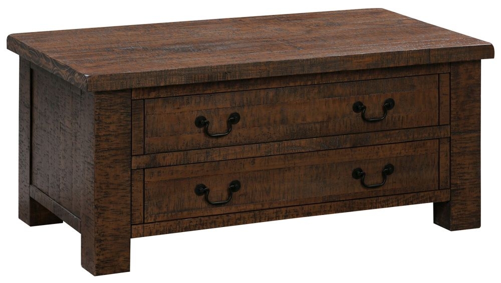 Reclaimed Pine Coffee Table - Storage