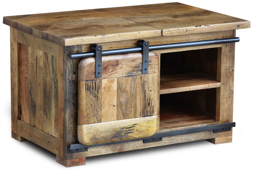 Renwal Works Industrial Style Wooden Coffee Table