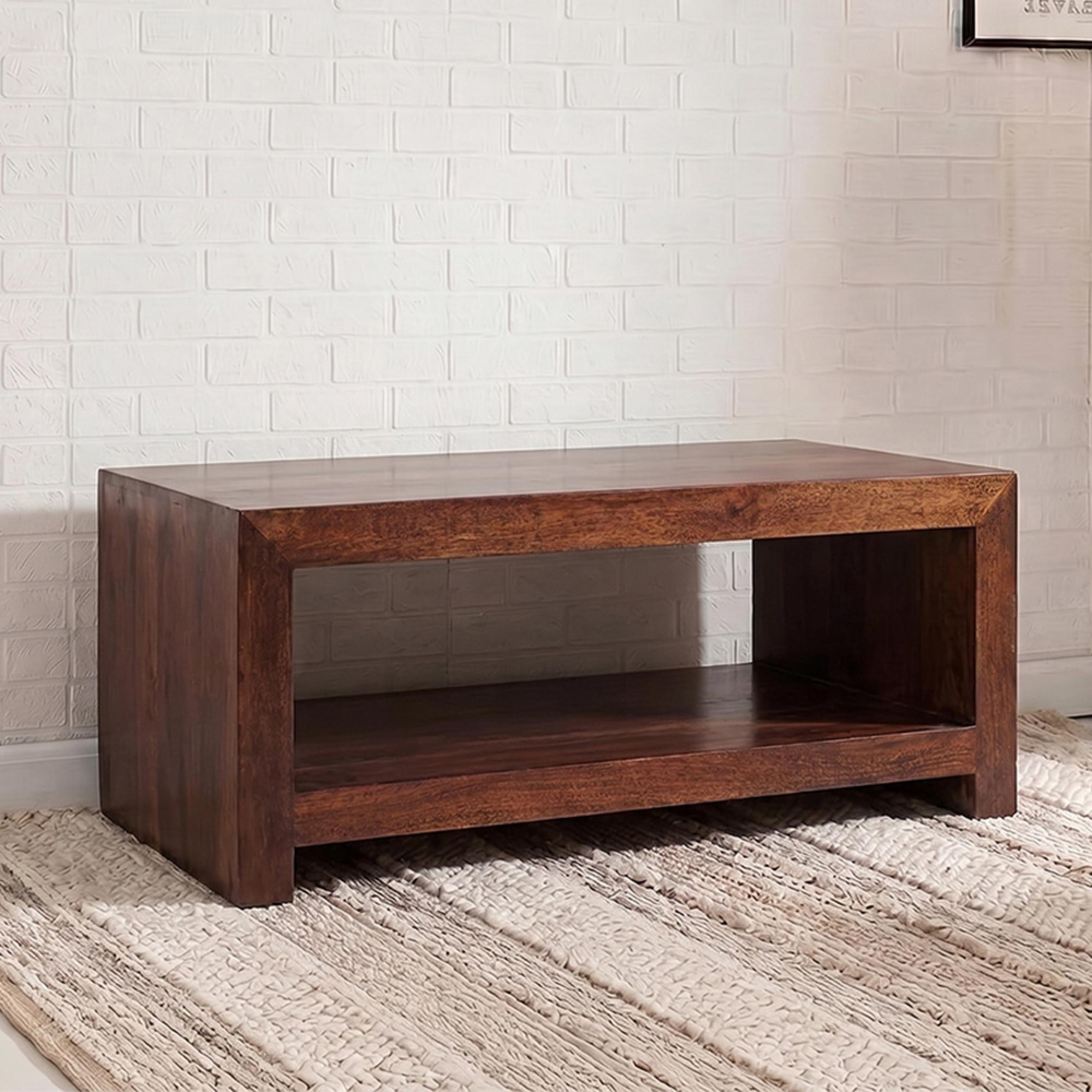 Dakota Coffee Table - 110cm - Dark Mango Wood