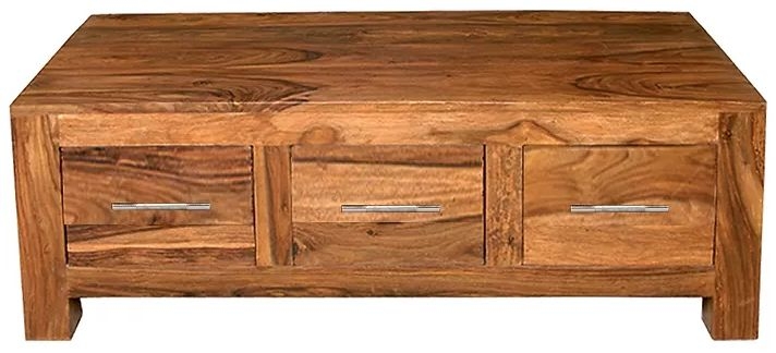 Cuban Petite Sheesham Wood Coffee Table