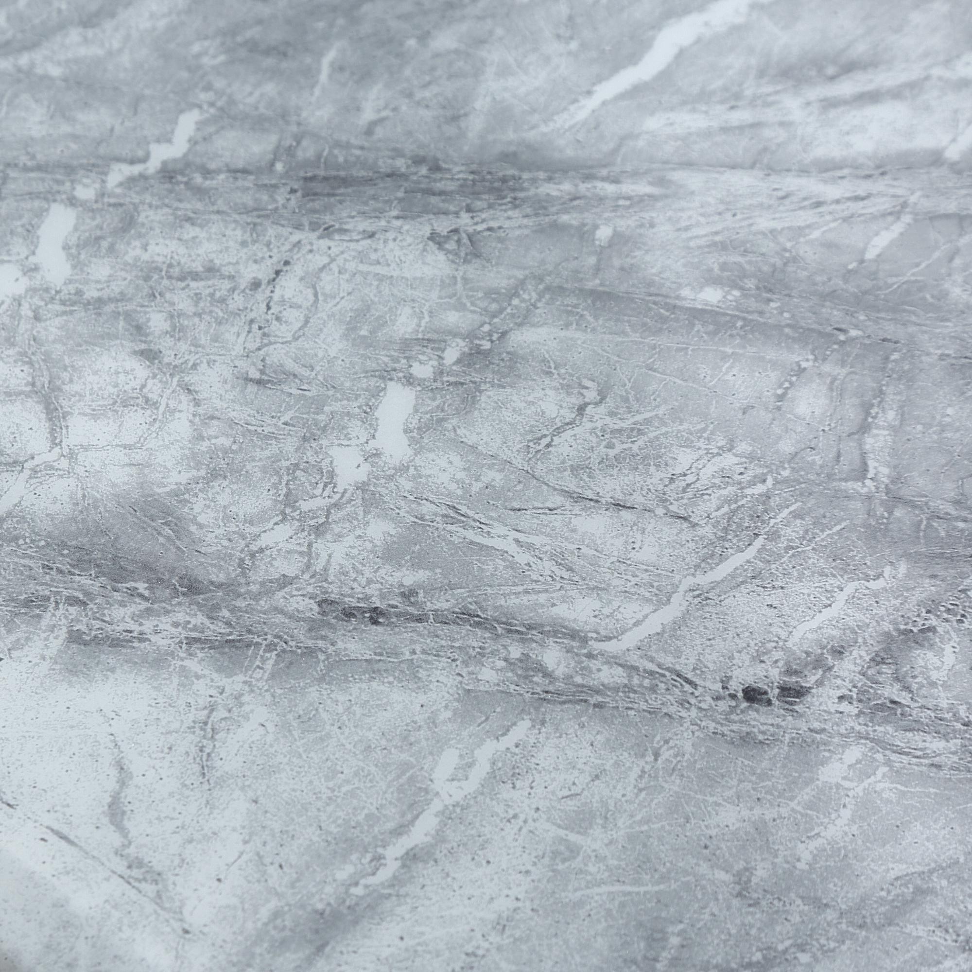 Glacier Console Table - Grey Marble & Chrome