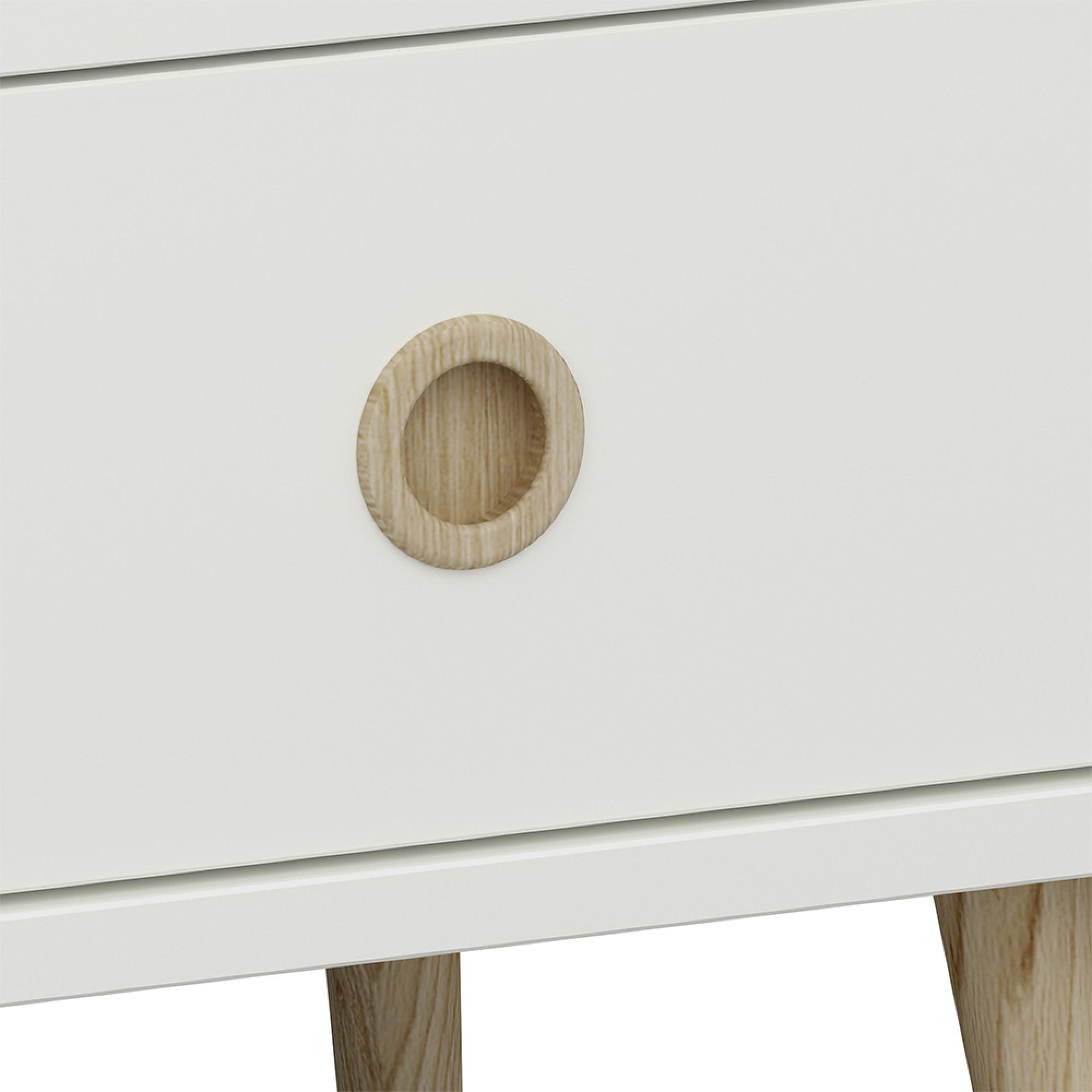Softline Console Table - 2 Drawer - Off White