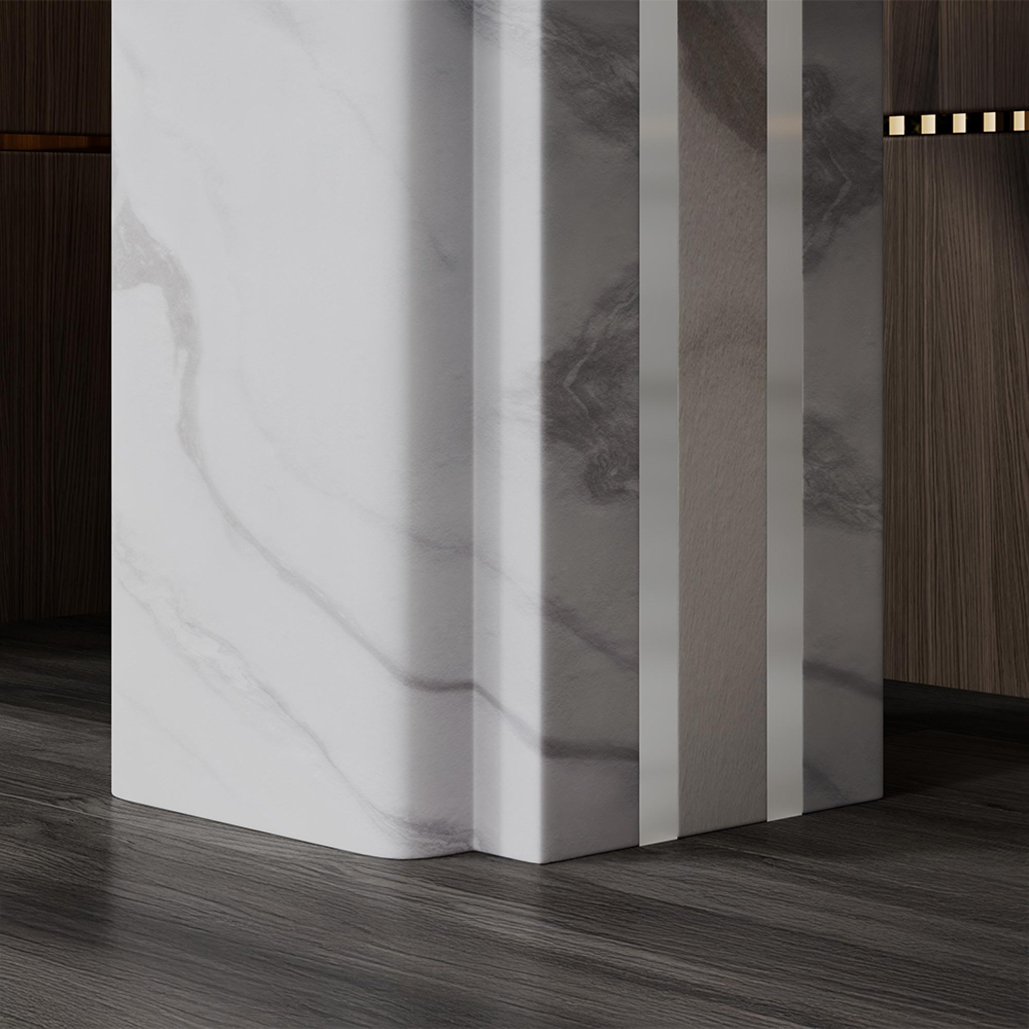 Antonio Console Table - White Marble