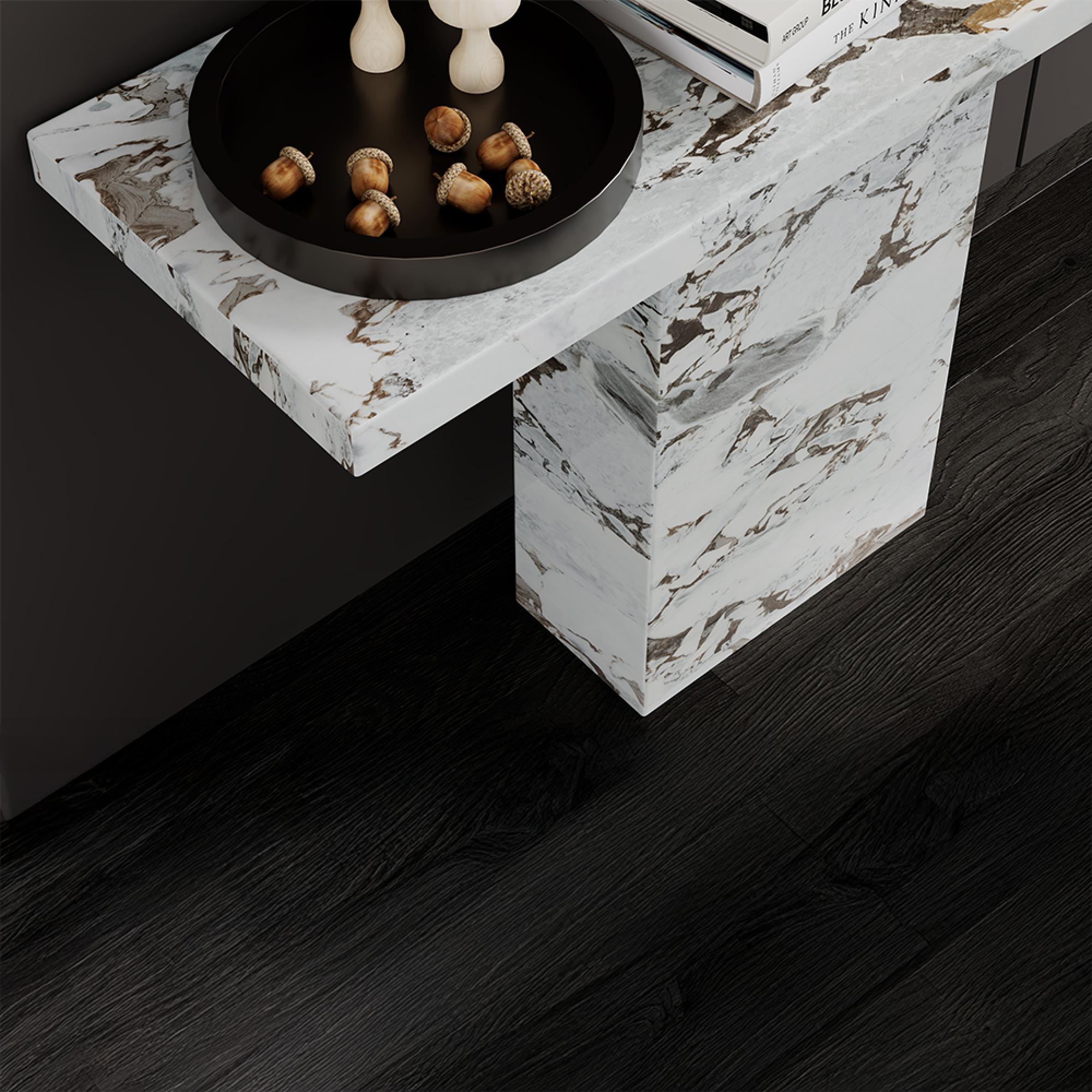 Viola Console Table - White Marble