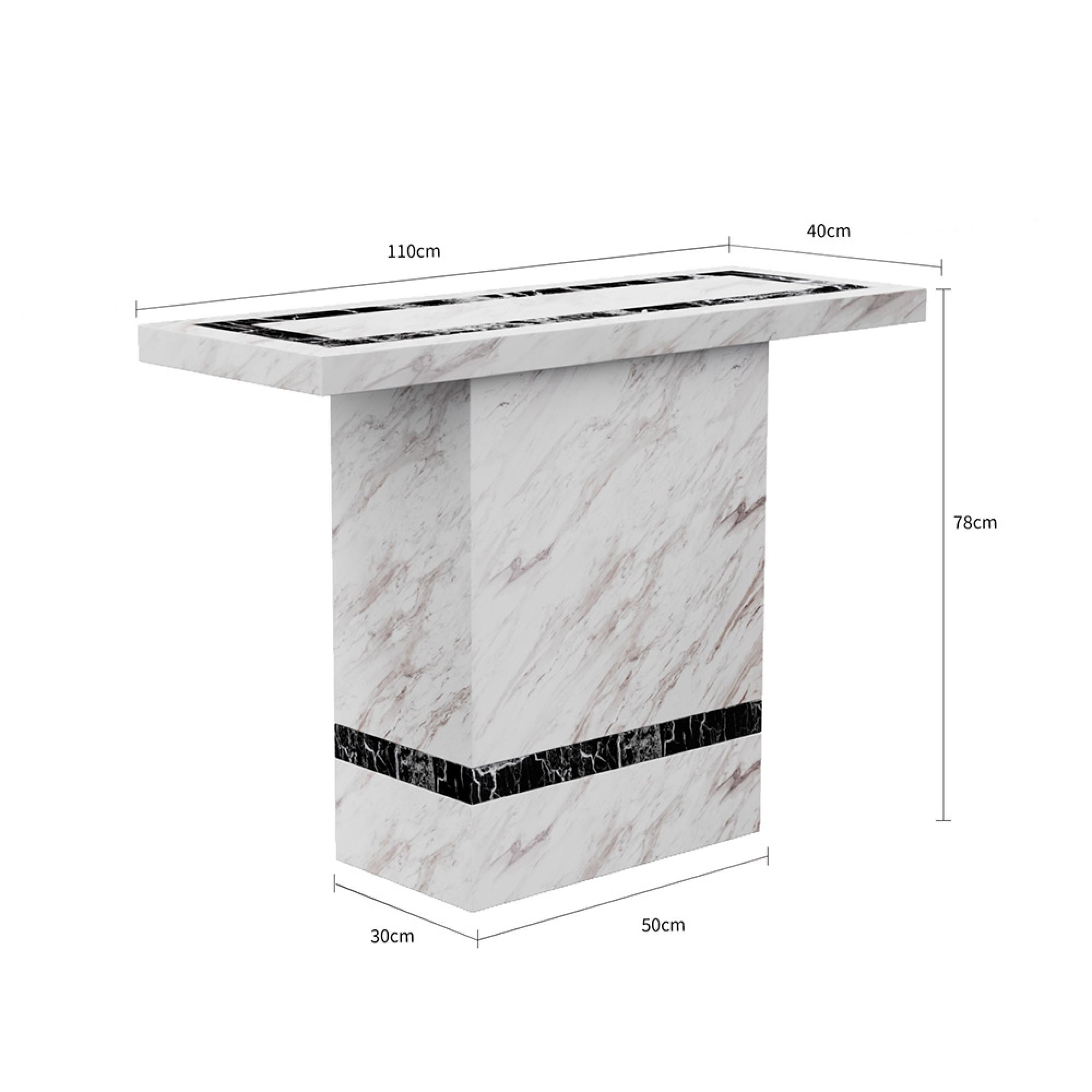 Rome Console Table - Beige Marble