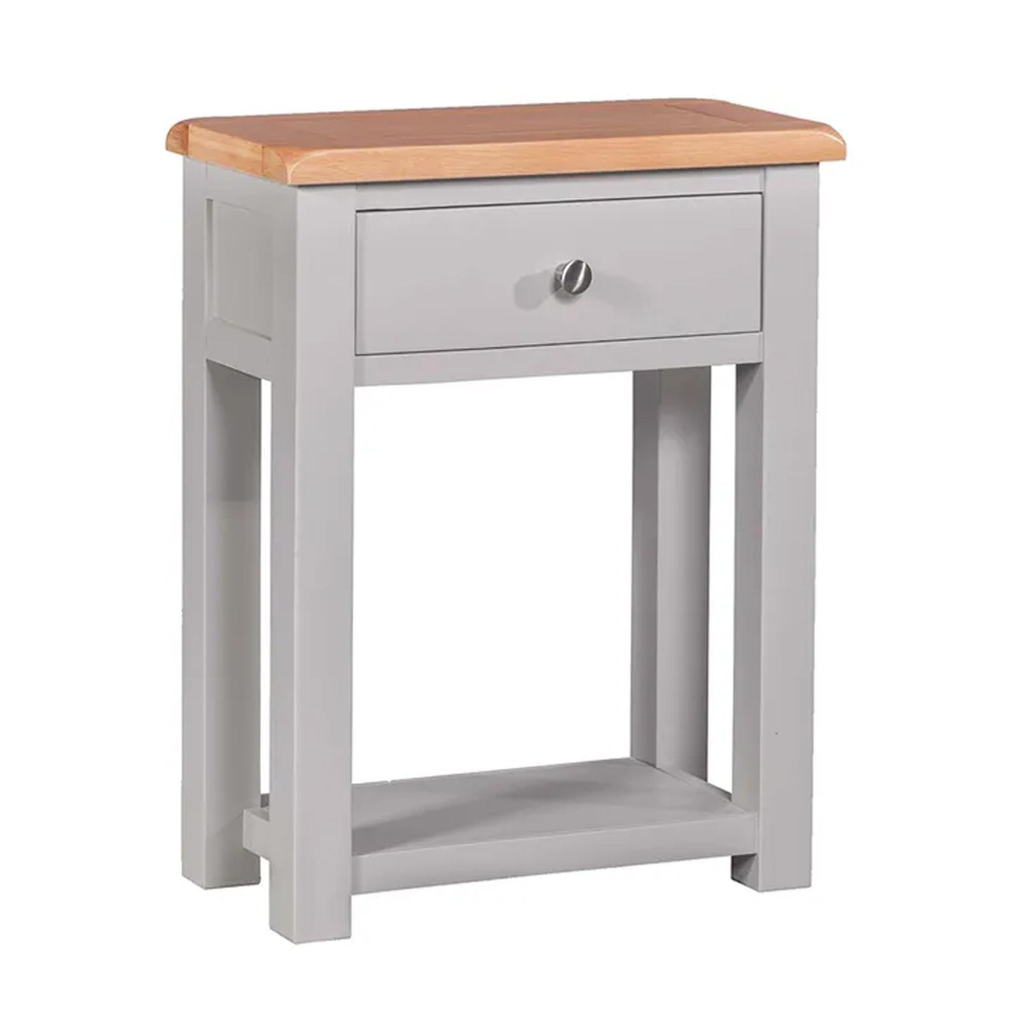 Clearance - Diamond Hall Table - 1 Drawer - Grey - Painted - FSS16603