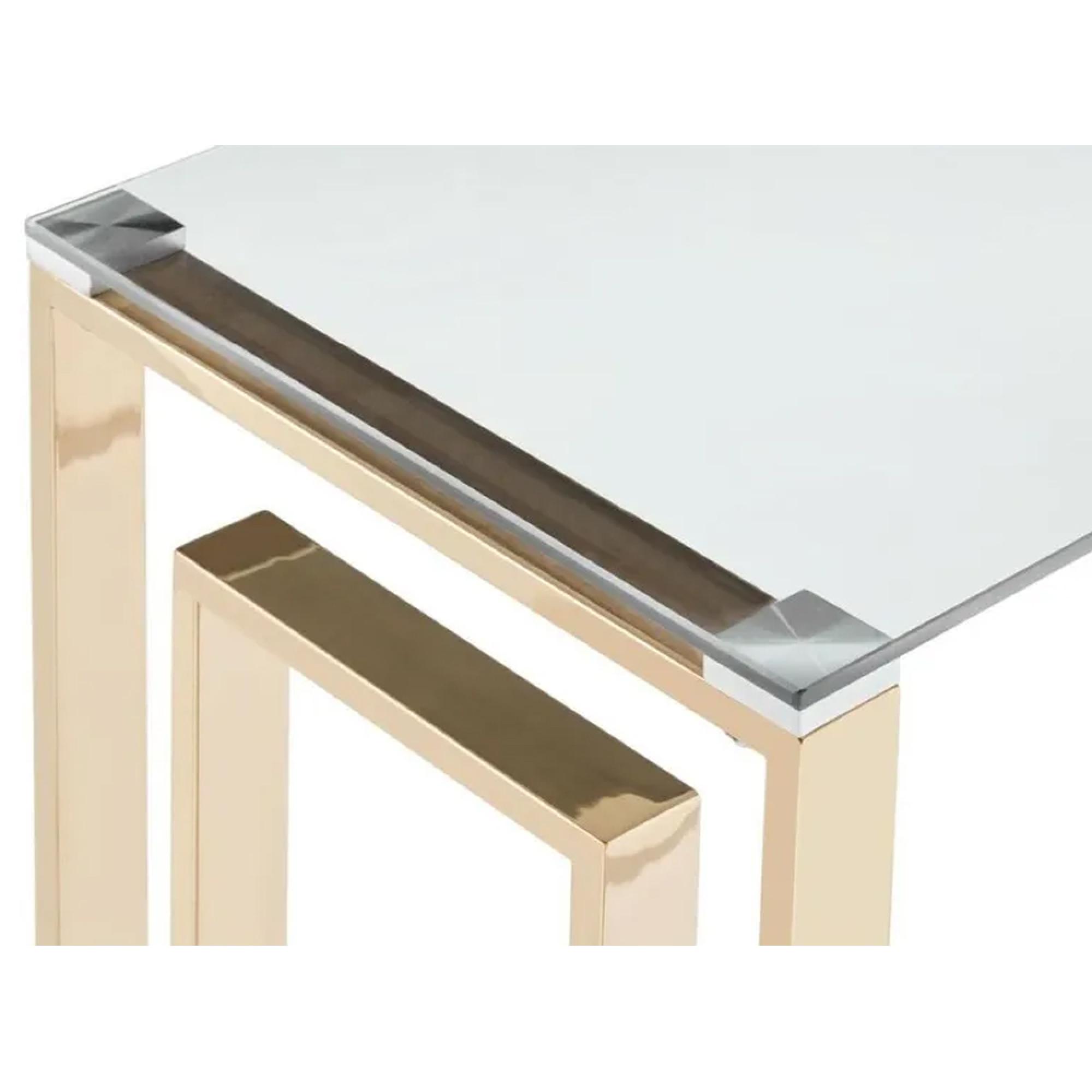 Clearance - Allure Console Table - Glass - Gold Base - FSS16606