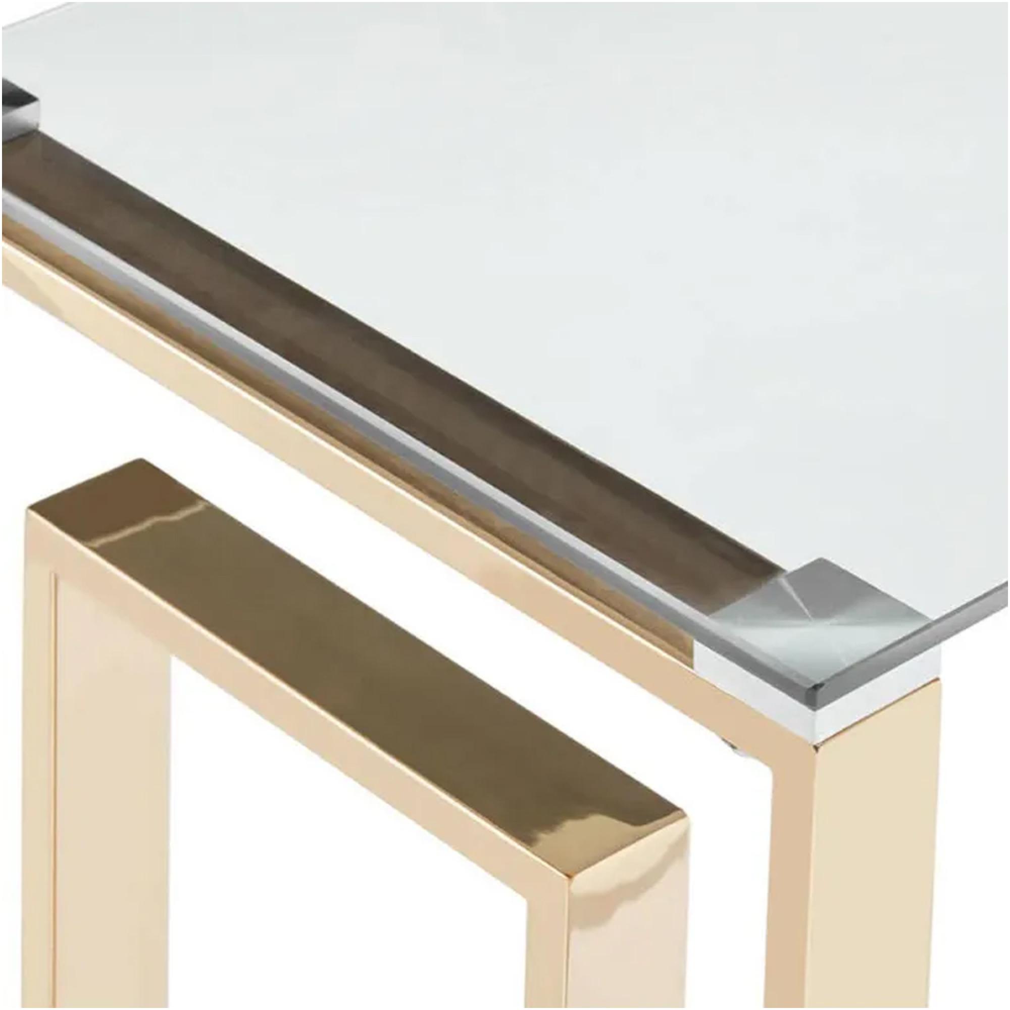 Clearance - Allure Console Table - Glass - Gold Base - FSS16606