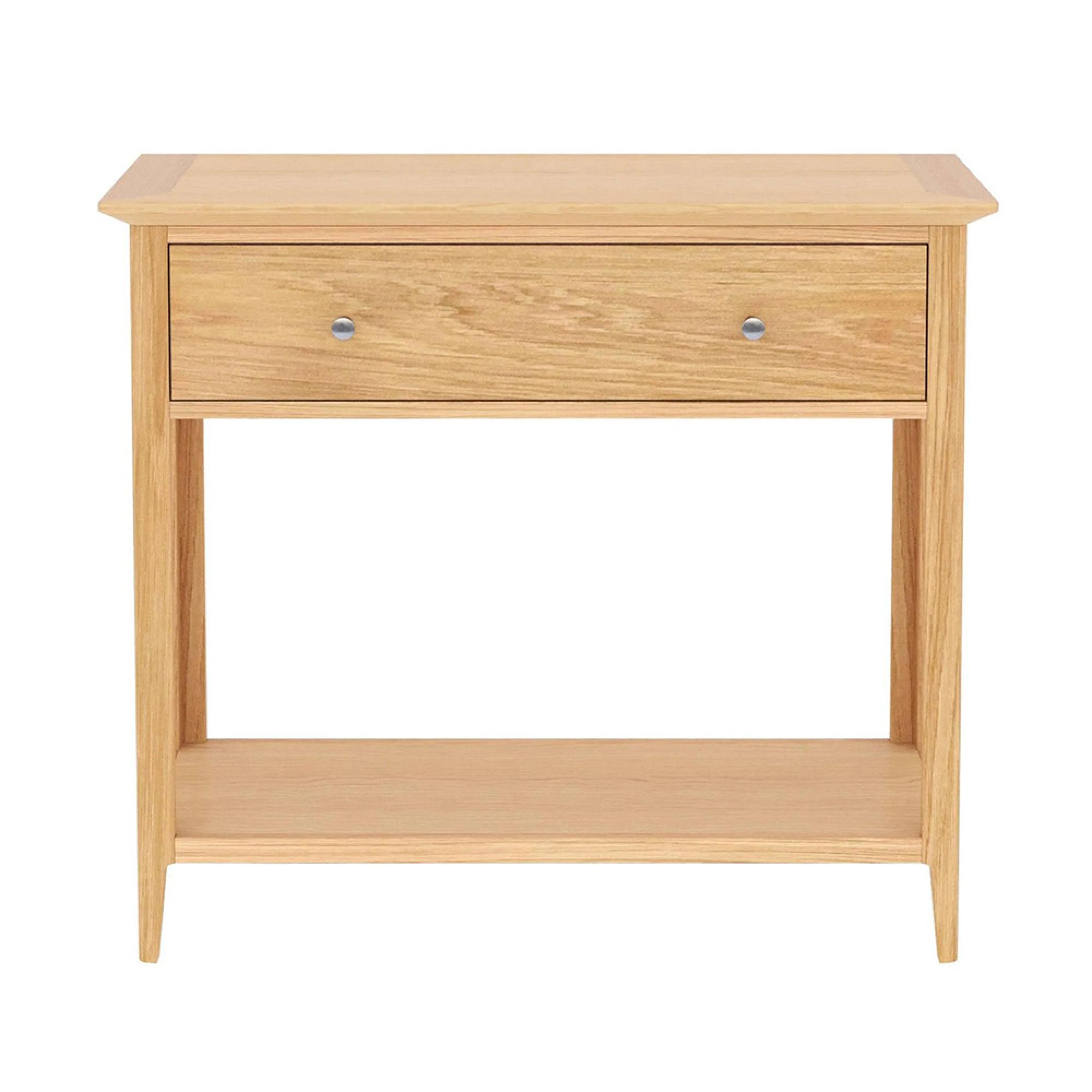 Selene Oak 1 Drawer Console Table