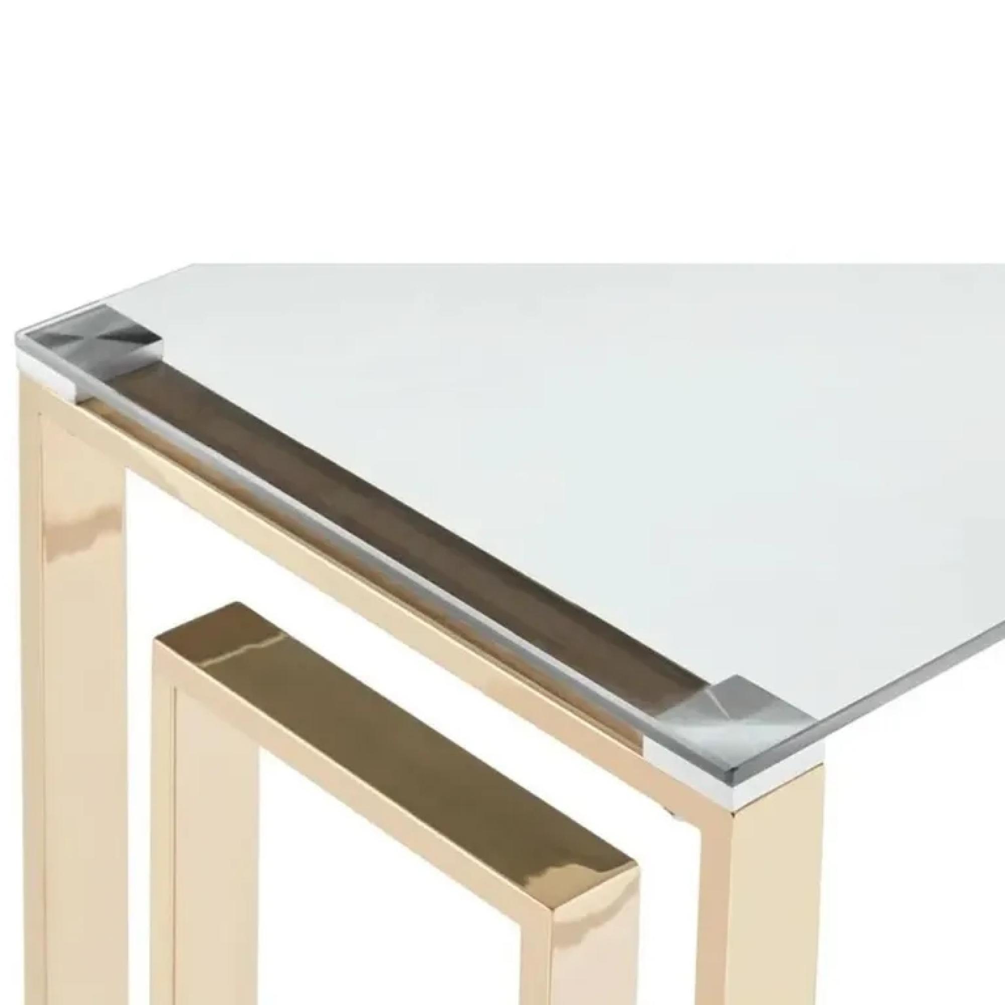 Clearance - Allure Console Table - Glass - Gold Base - FSS16549