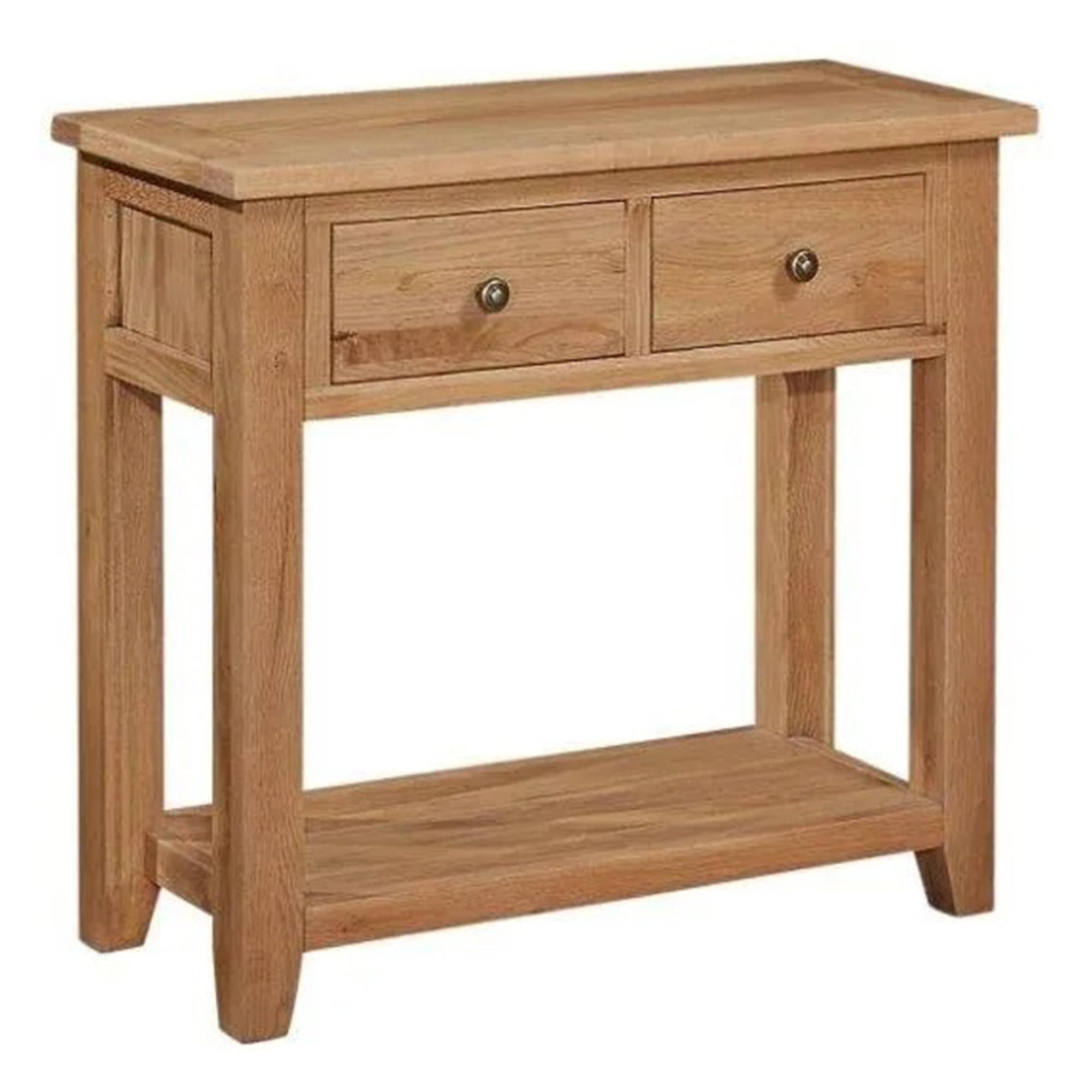 Appleby Console Table - 2 Drawer - Petite Oak