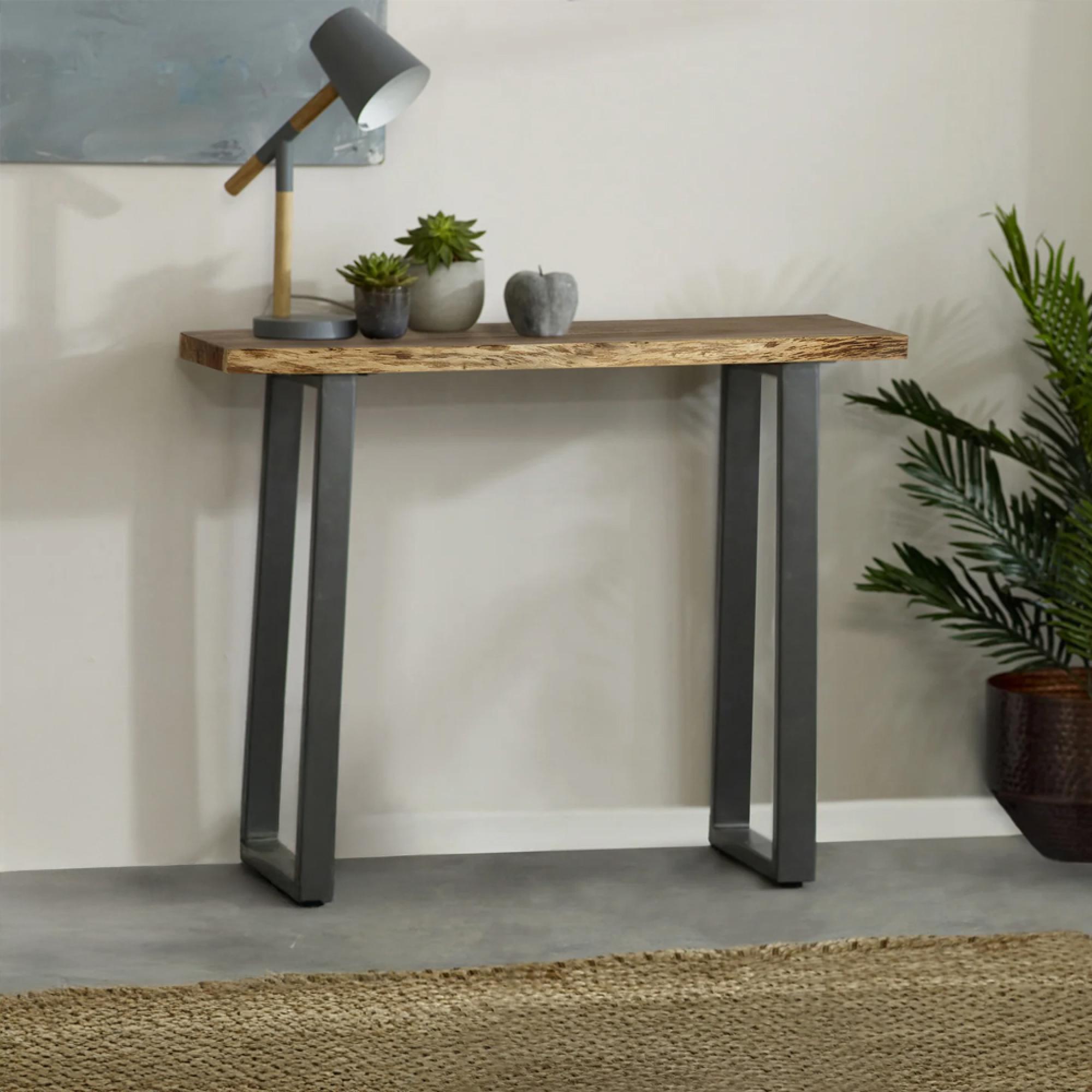 Baltic Console Table - Live Edge - Solid Acacia Wood