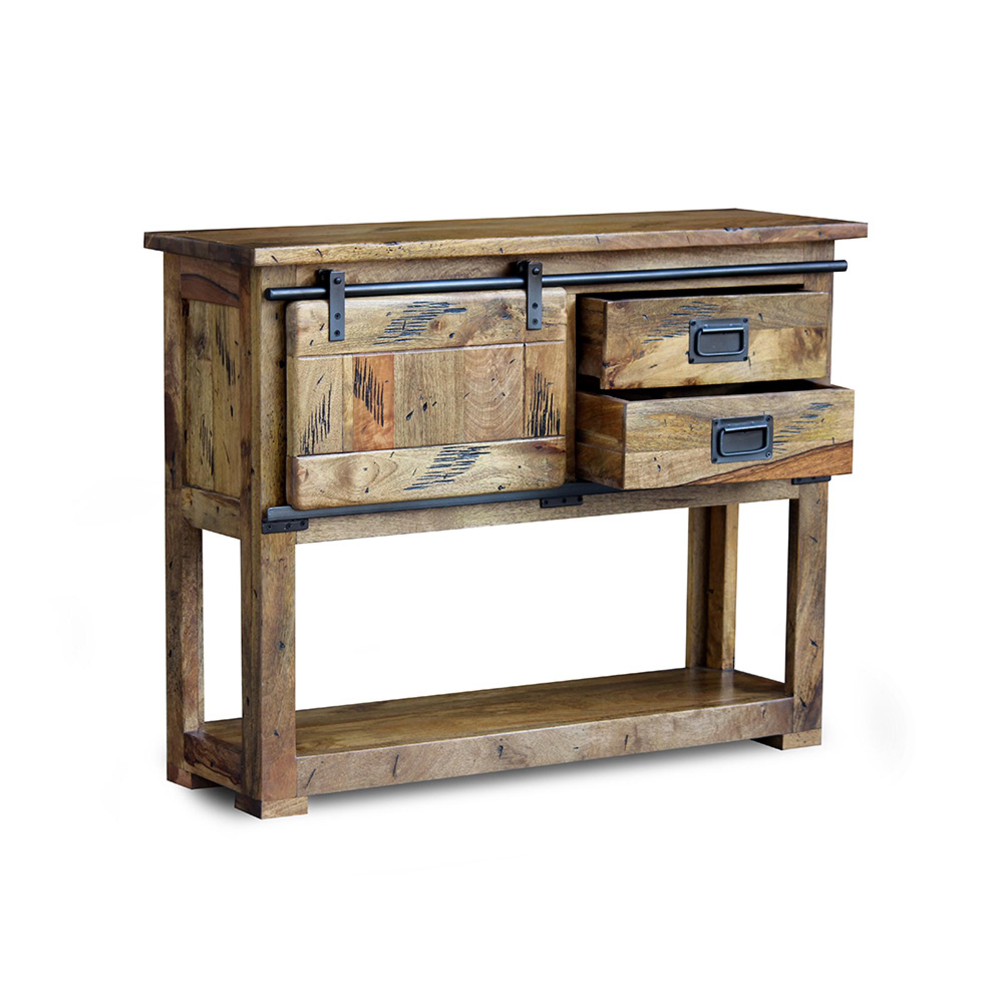 Raipur Works Console Table - 110cm - Industrial Style Wooden