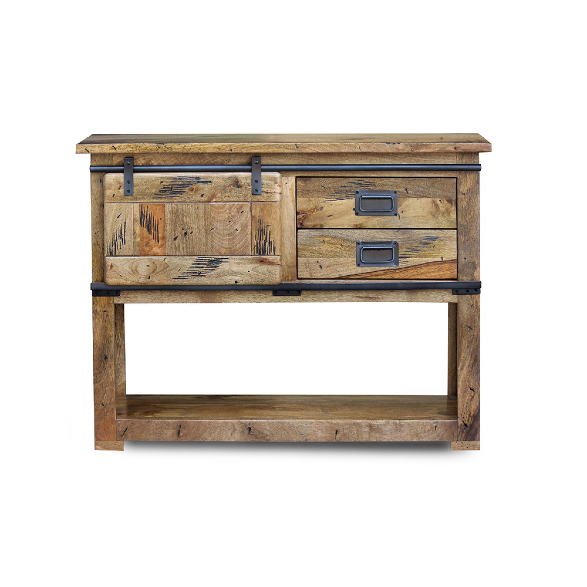 Raipur Works Console Table - 110cm - Industrial Style Wooden