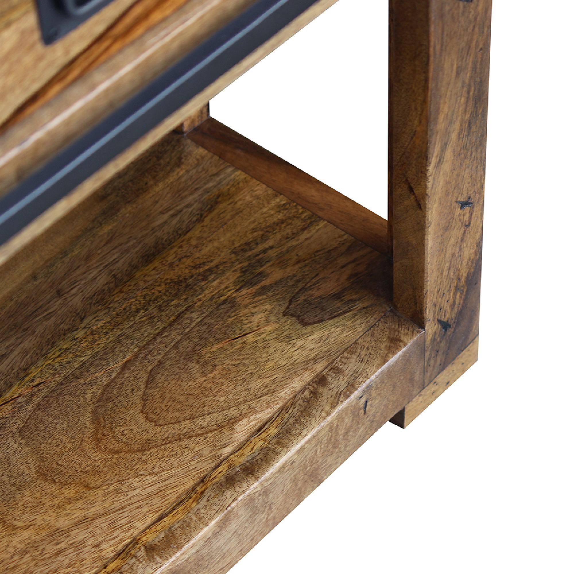 Raipur Works Console Table - 110cm - Industrial Style Wooden