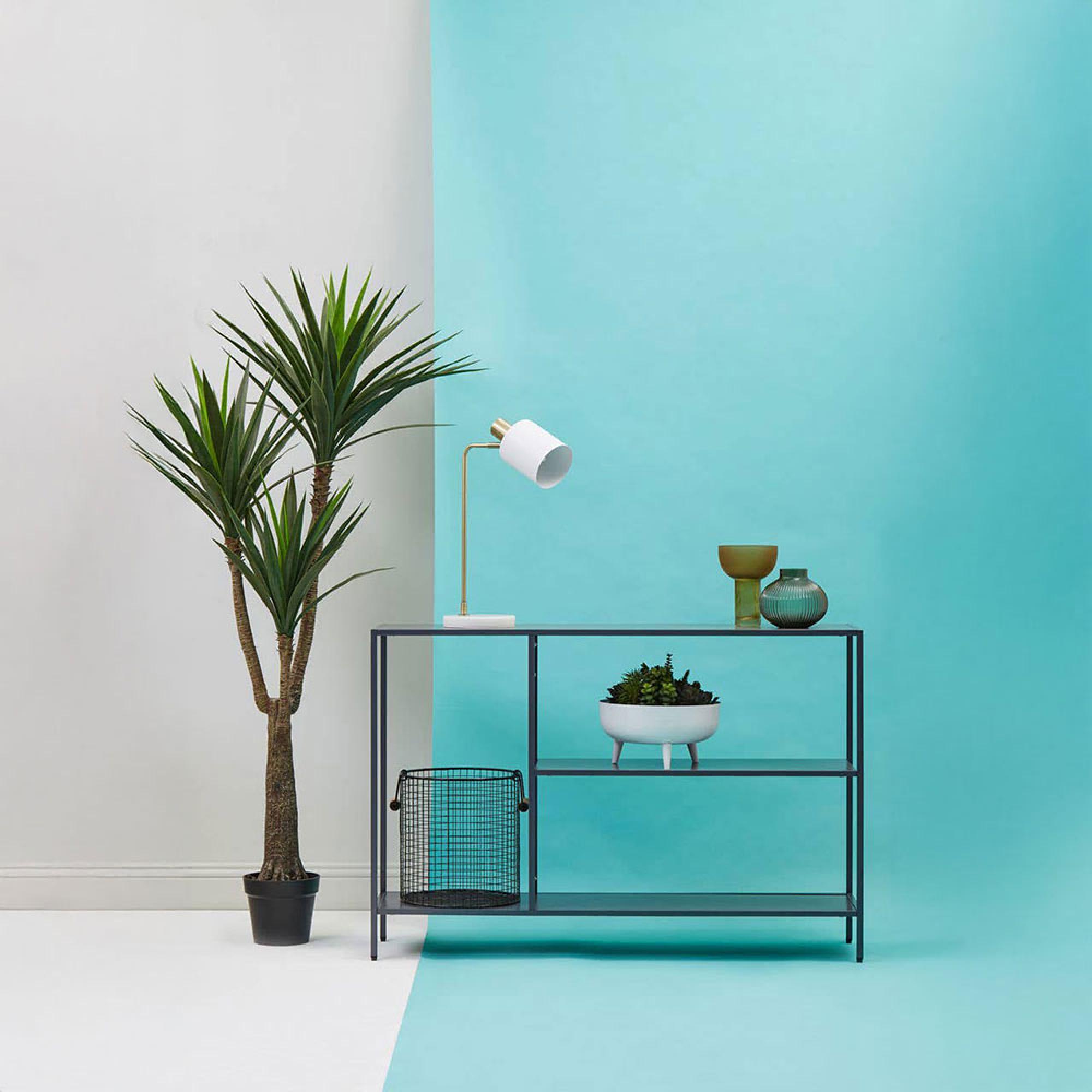 Acero Metal Console Table - Grey