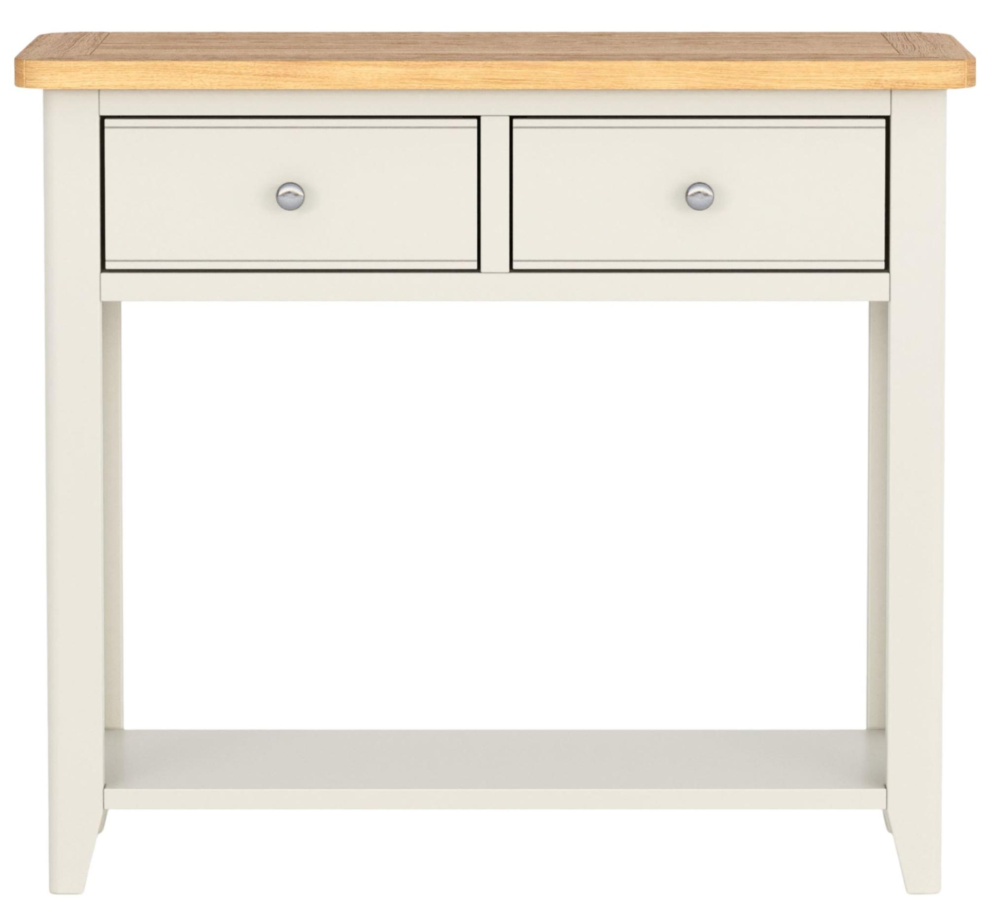 Arden Grey Painted 2 Drawer Console Table
