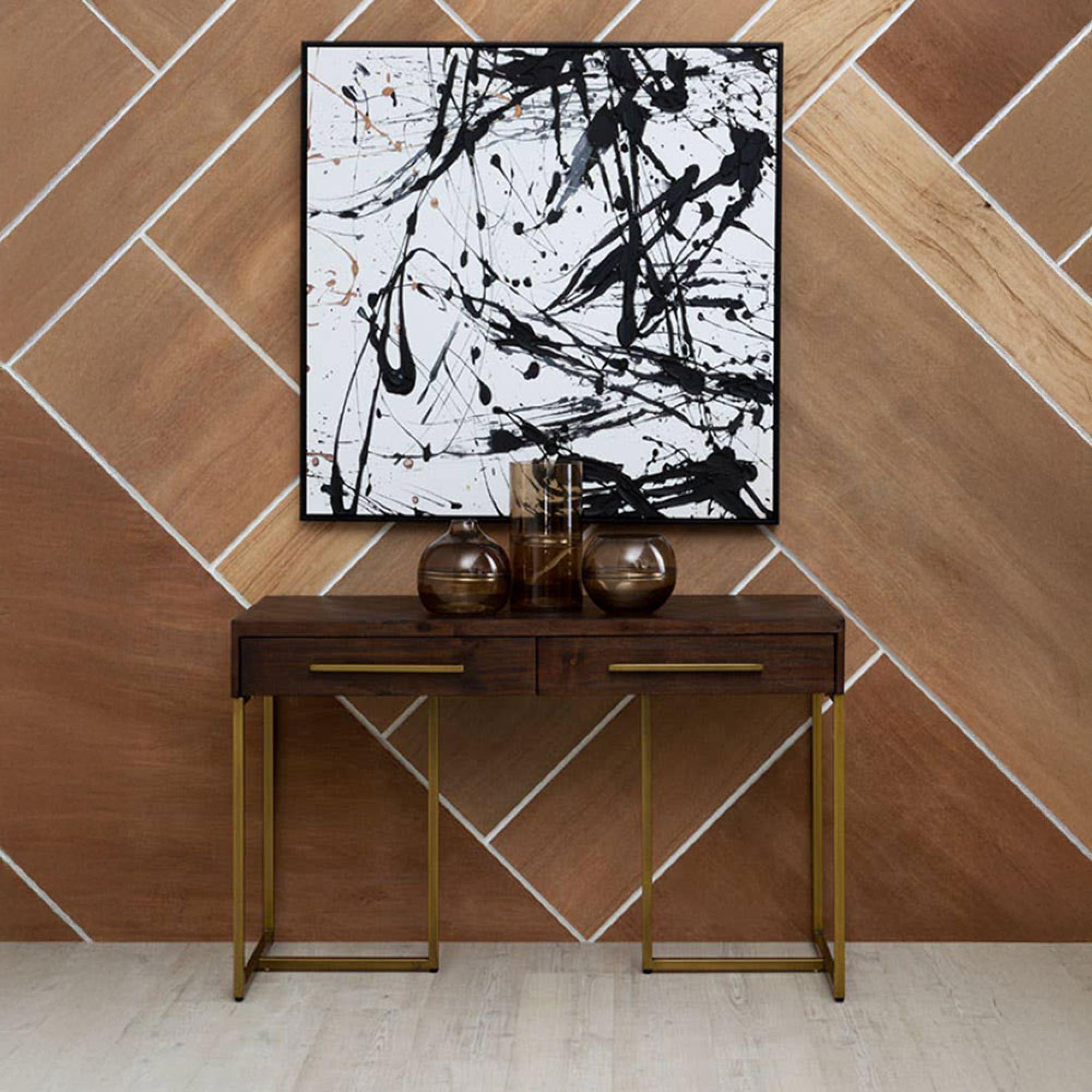 Brando Console Table - 2 Drawer - Acacia Wood