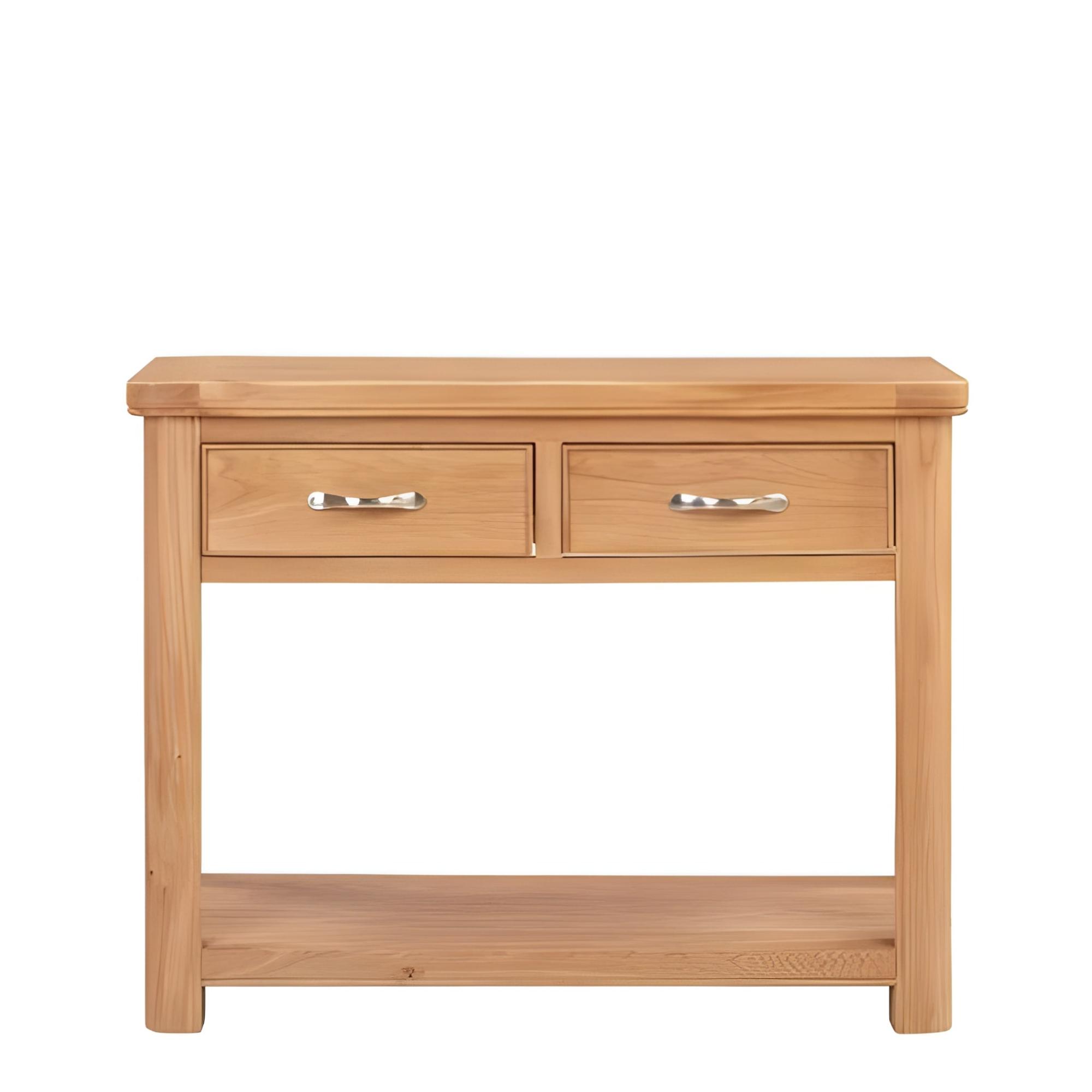 Clarion Console Table - 2 Drawer - Oak