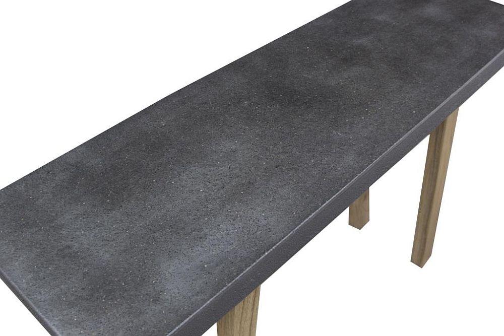 Concrete Top Console Table - Black