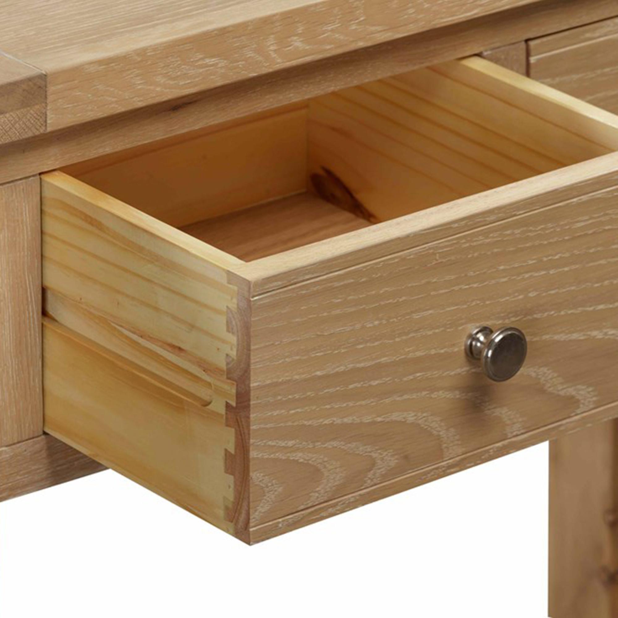 Hayley Console Table - 2 Drawer - Oak